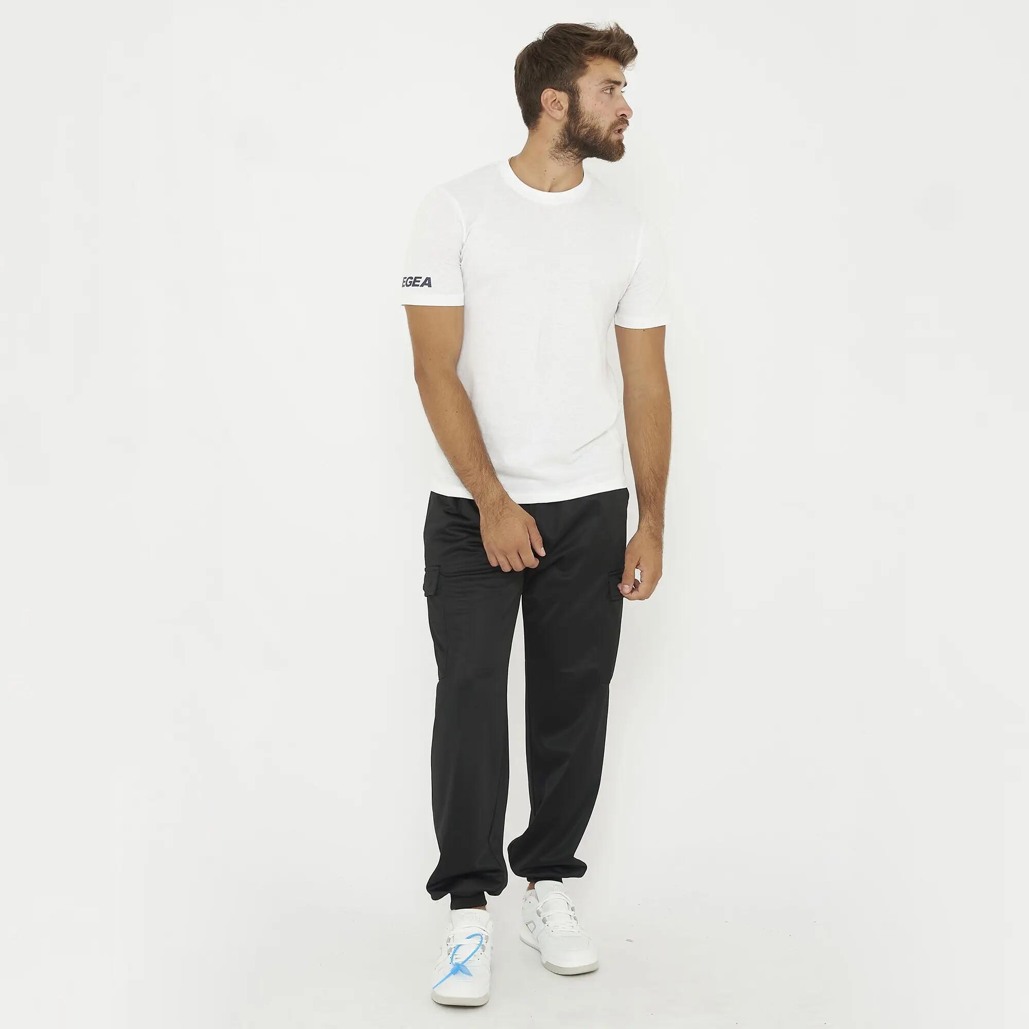 Cargo acetate pants with pockets 3/8