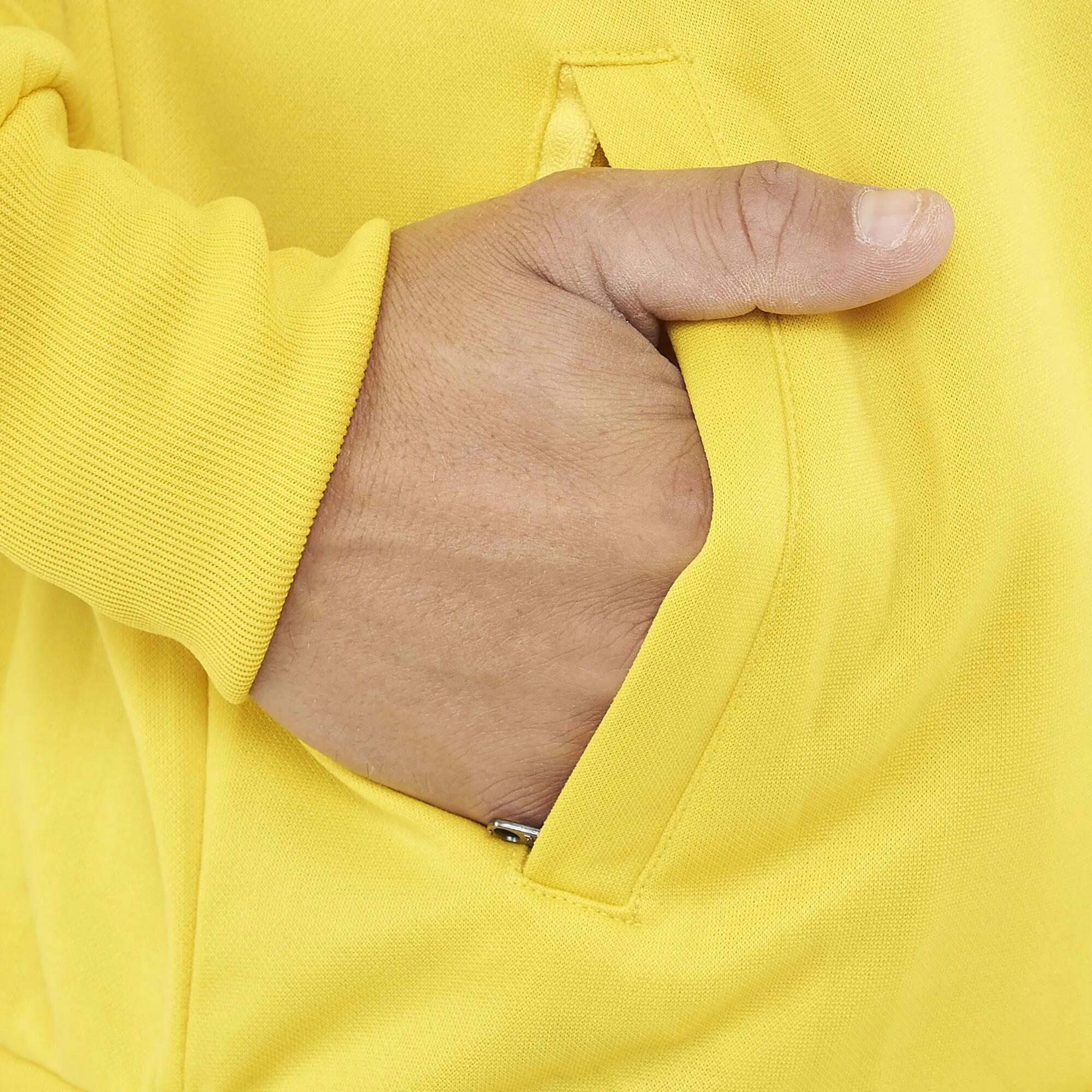Veste de running Calcutta 100% polyester jaune-bleu 6/7