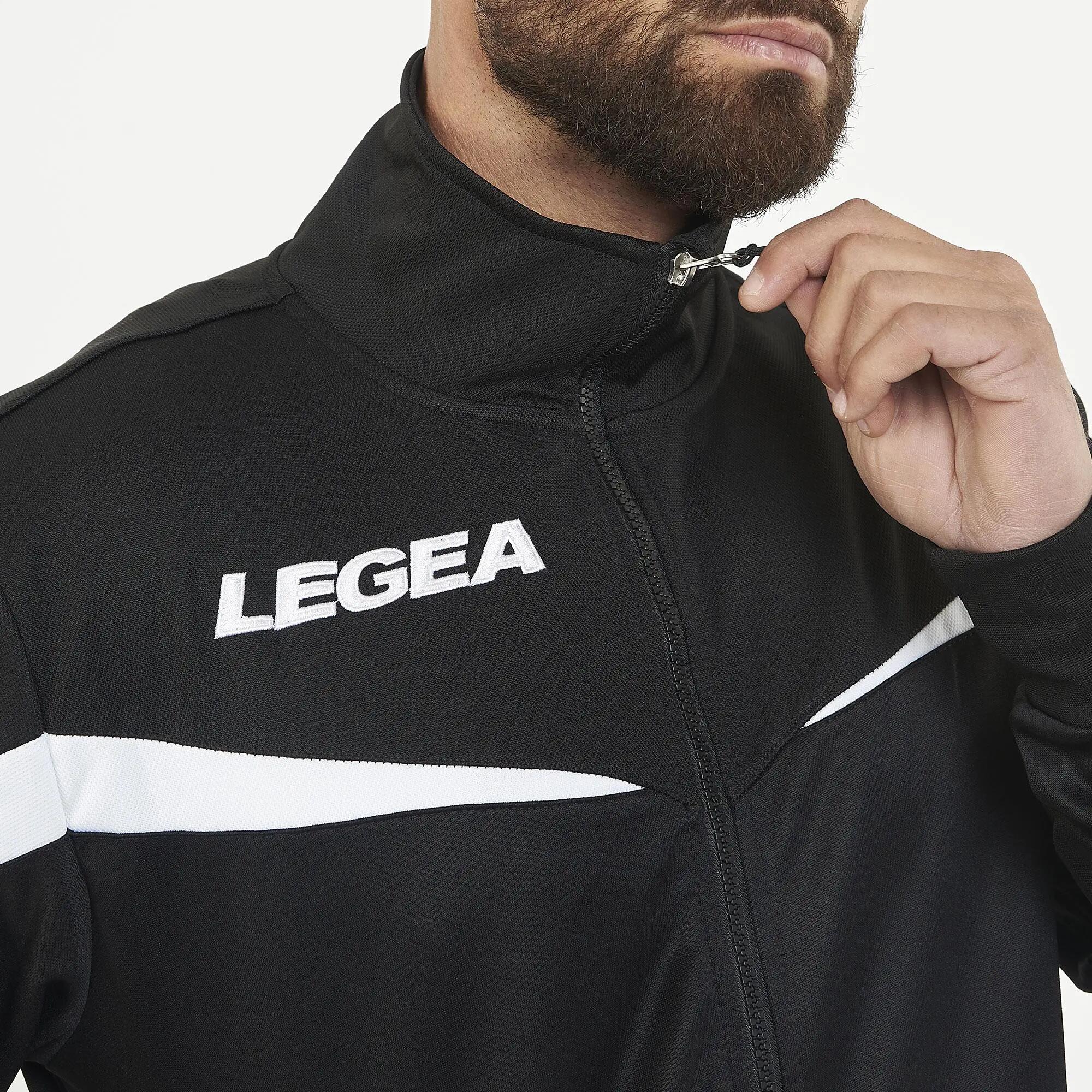 Herren Laufjacke Mosca Ultraleicht Schwarz-Weiß Junior 8/10