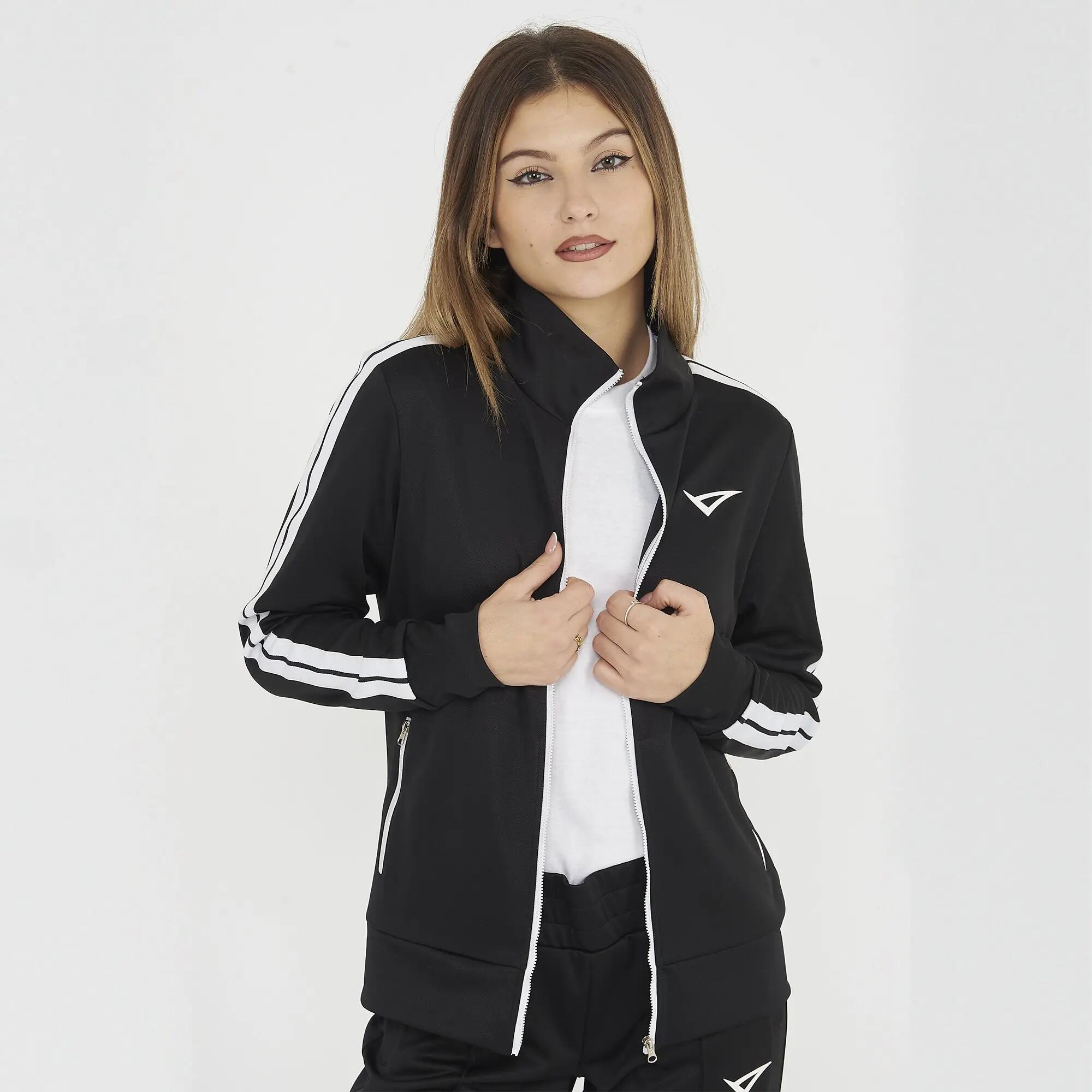 Chaqueta deportiva UNIQUE para mujer negra. 3/7
