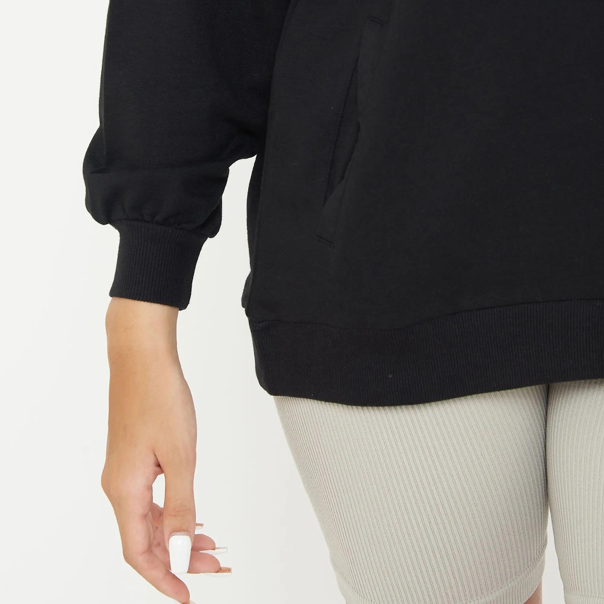 Unisex kapucnis pulóver F LOOSY fekete 6/7