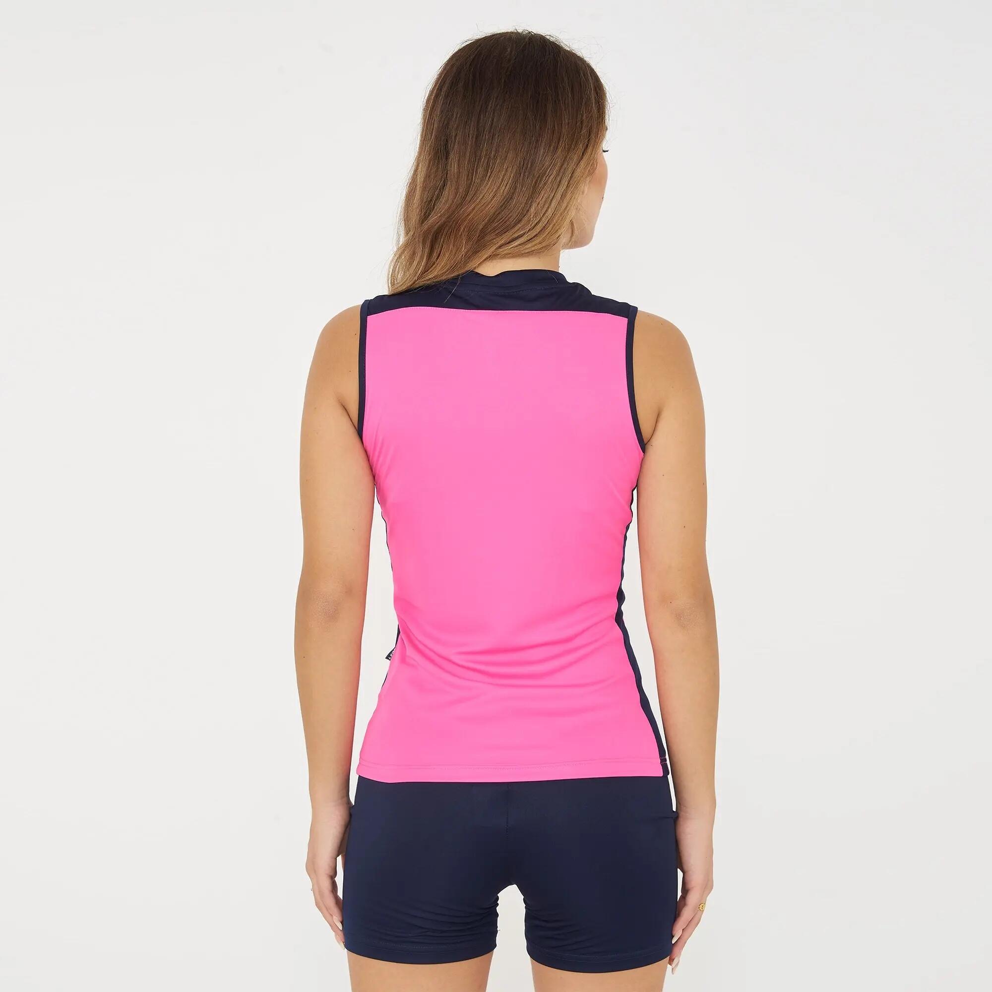 Herren Laufshirt Cilento Fuchsia-Blau 2/7
