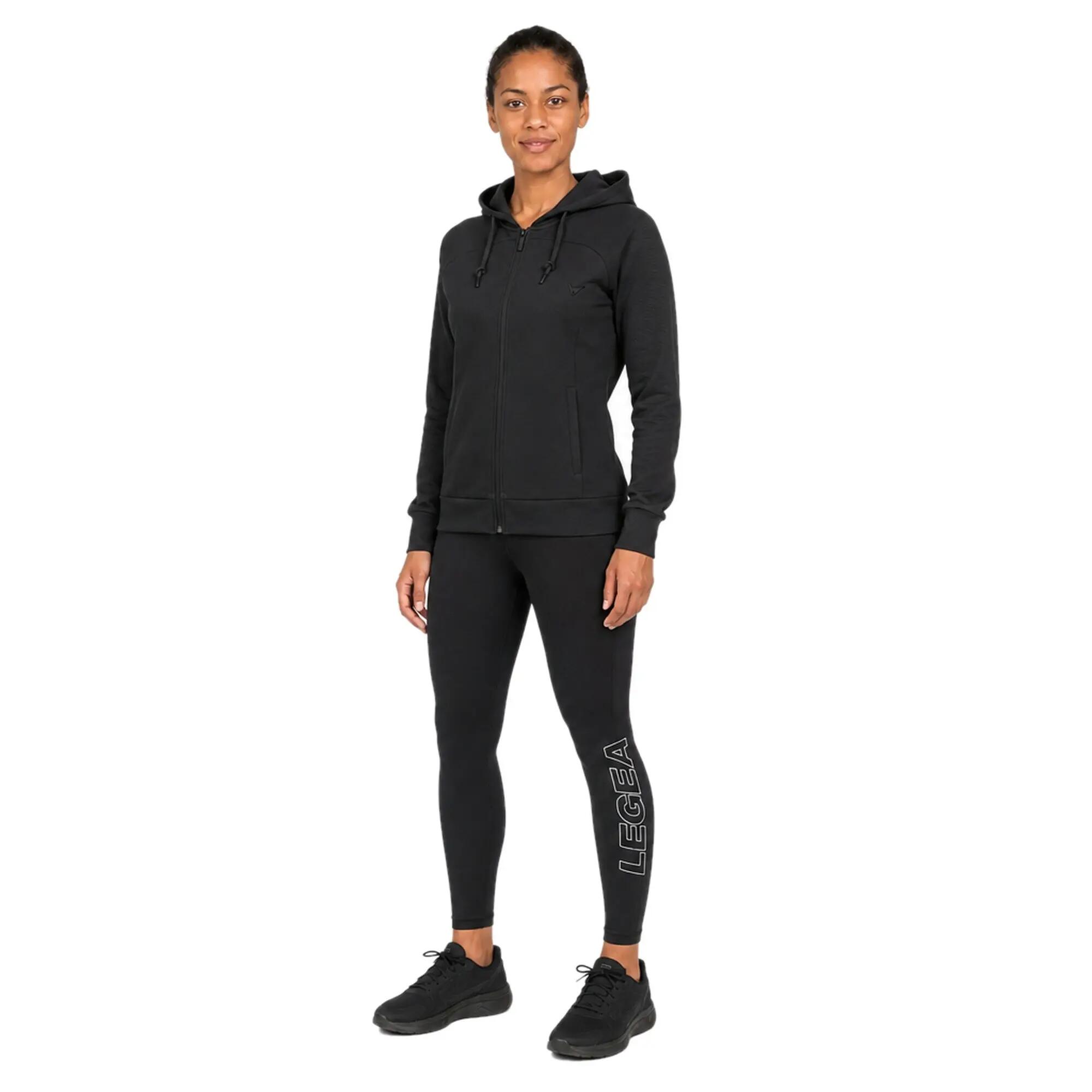 Femei Outdoor Giacca SAIL Traspirantă cu Zip Neagră 3/3