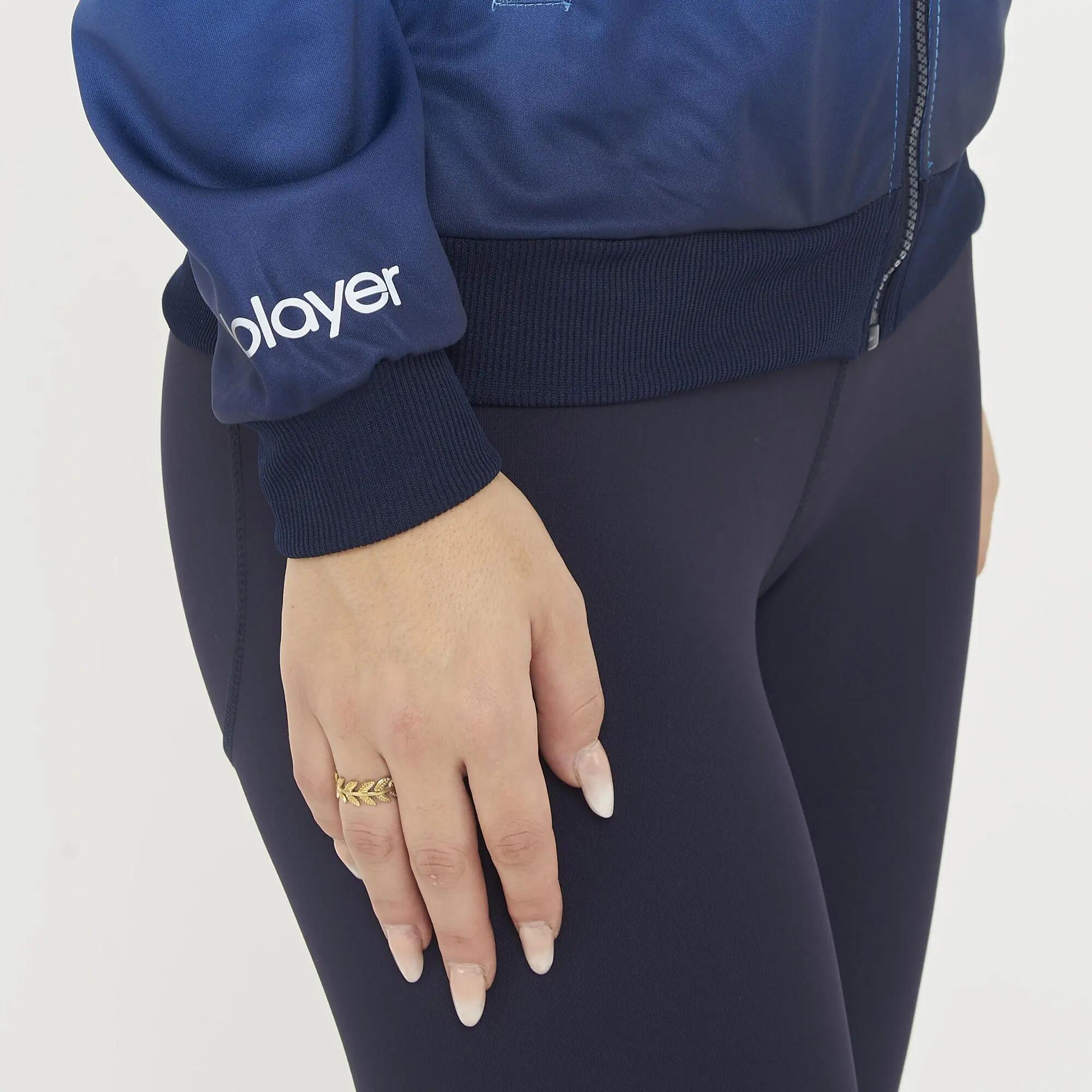 Sportjacke zum Laufen Damen BLAS hellblau 6/7