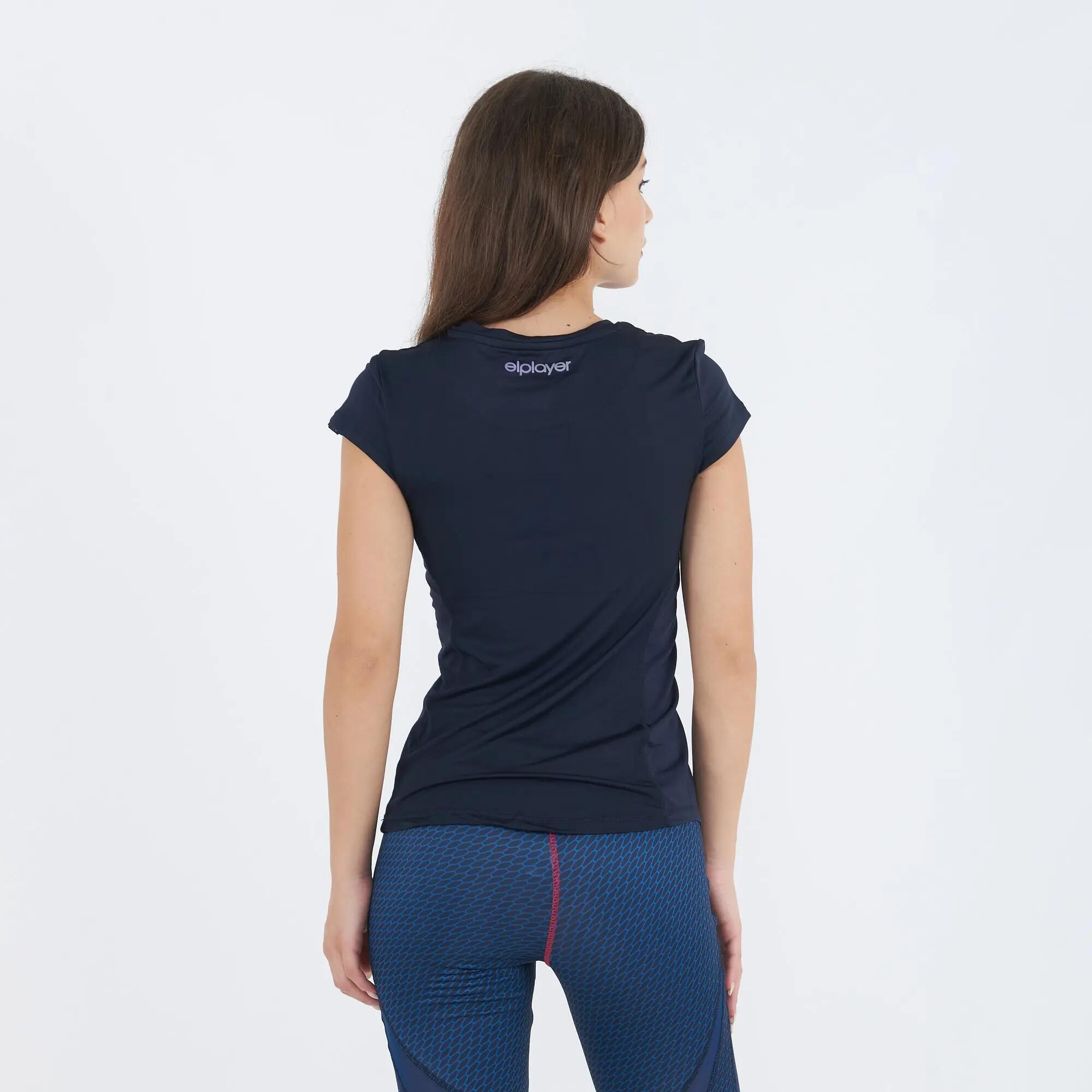 T-shirt d'entraînement LYAR bleu pour femme 2/6