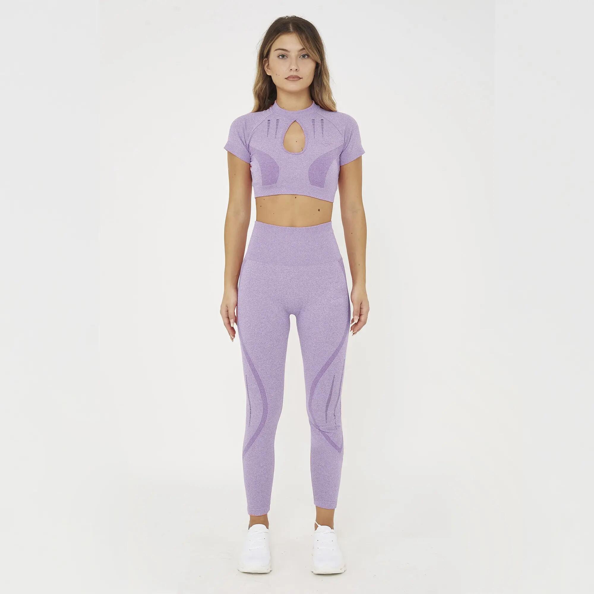 Crop Top da allenamento LEXI maniche corte 3/6