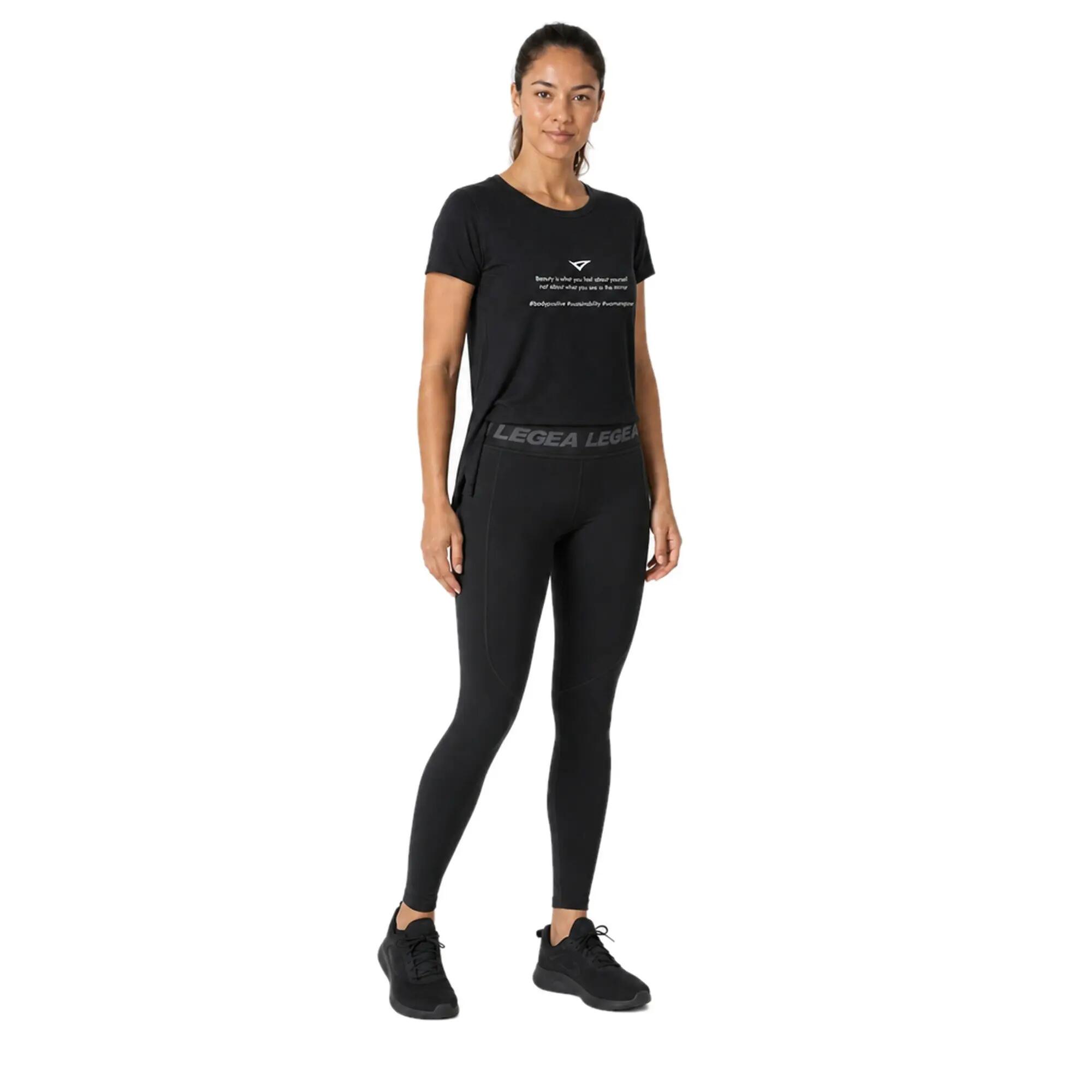 Leggings da running vita alta Nereide nero 3/5