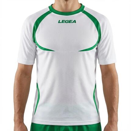 T-shirt de running homme à manches courtes respirant noir-blanc Junior