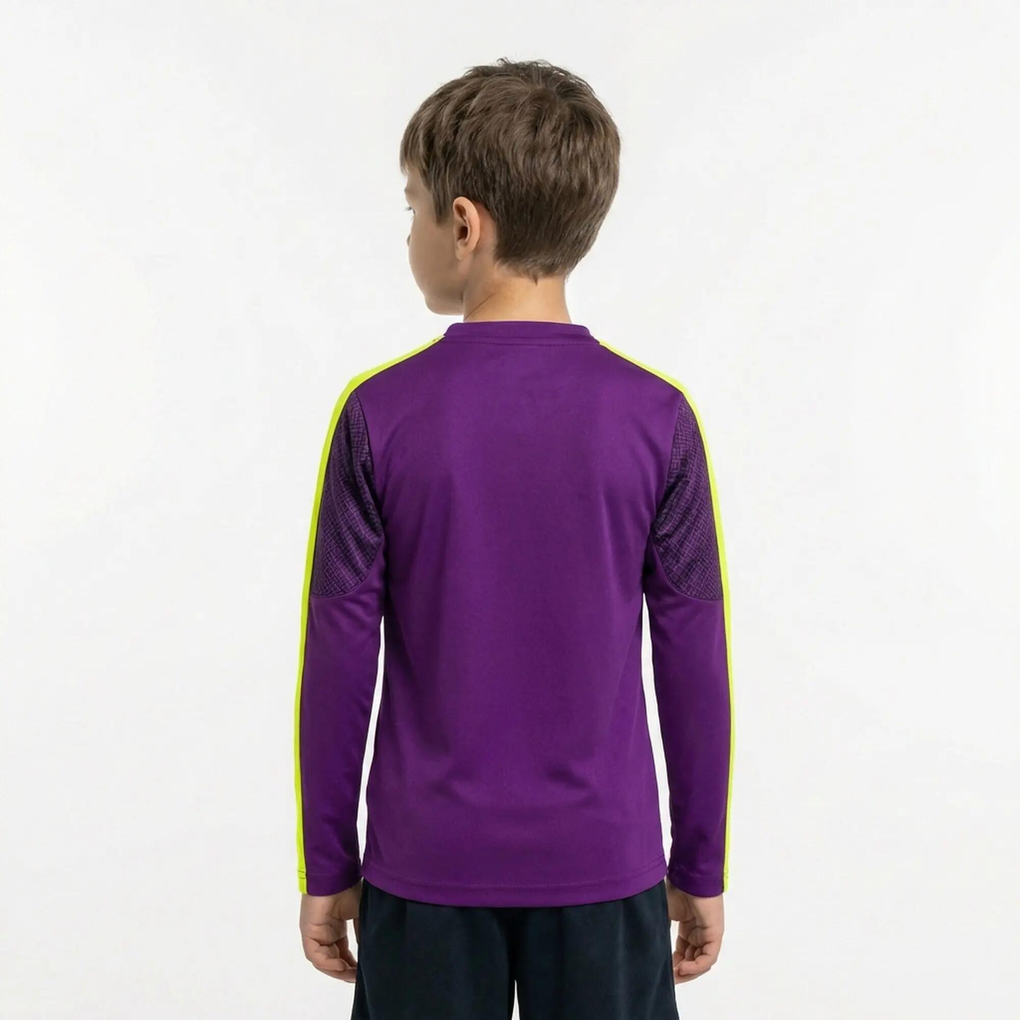 Lot de 10 maillots de football ATENE violet-jaune fluo - taille 2XS (enfant) 5/6