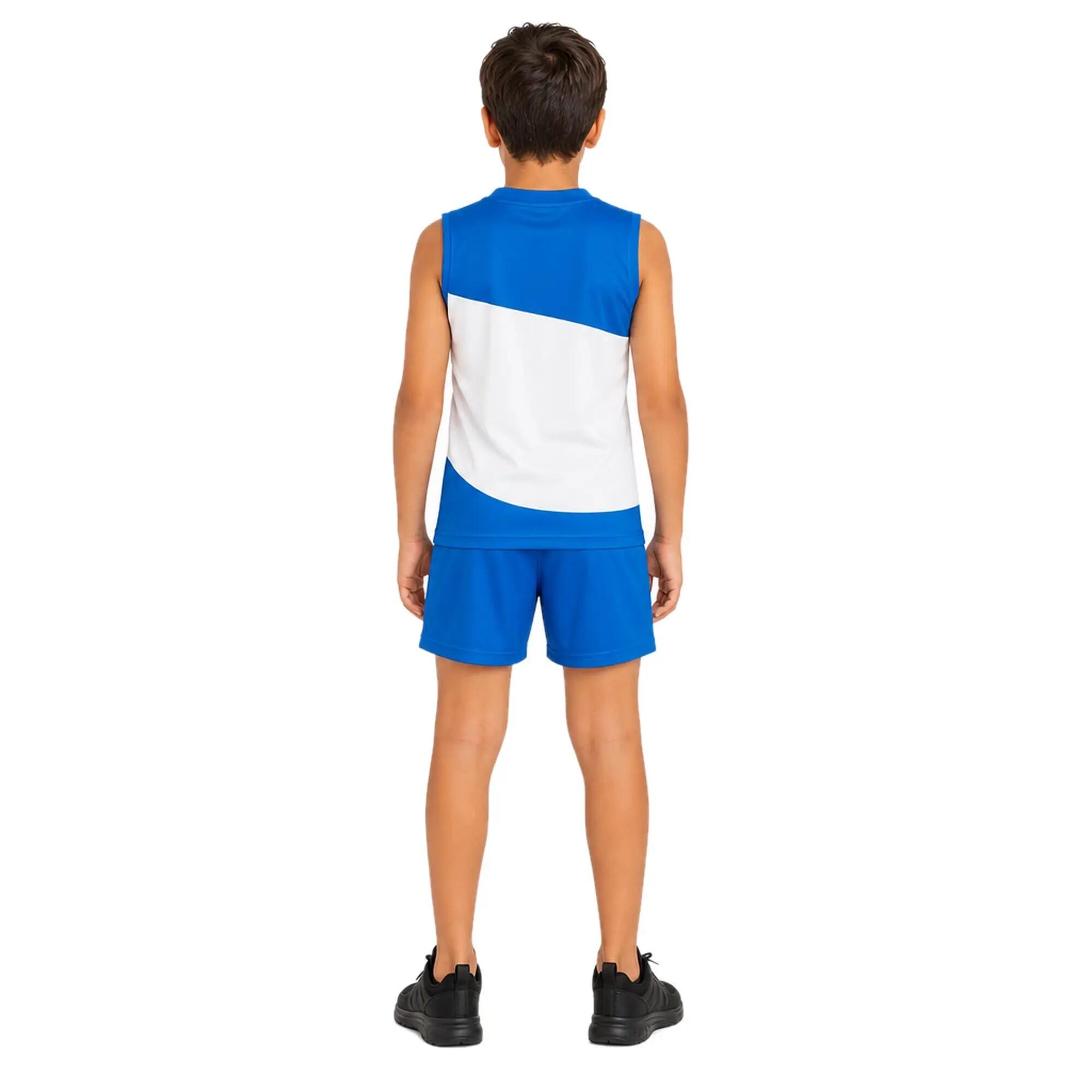 Men's Football Kit Romagna 100% Polyester Blue-White 2/9