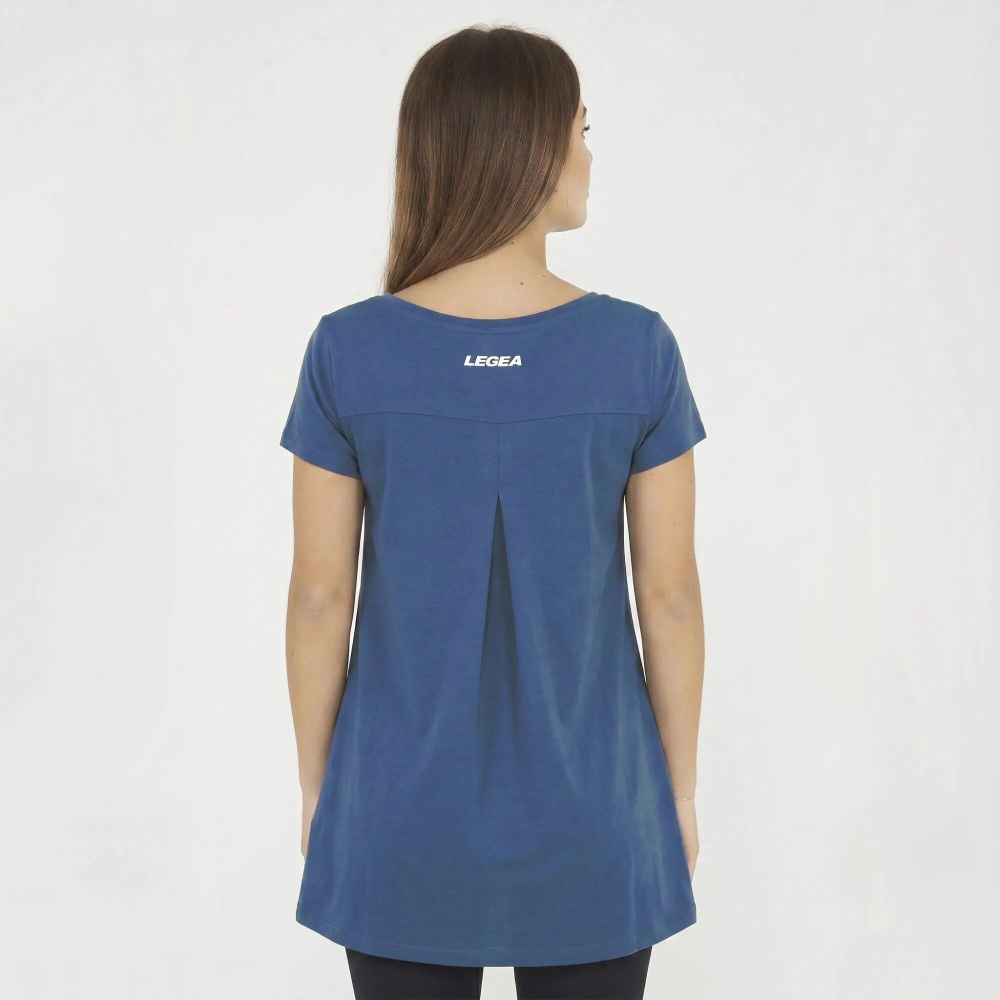 Camiseta de gimnasia femenina Europa azul claro 2/6