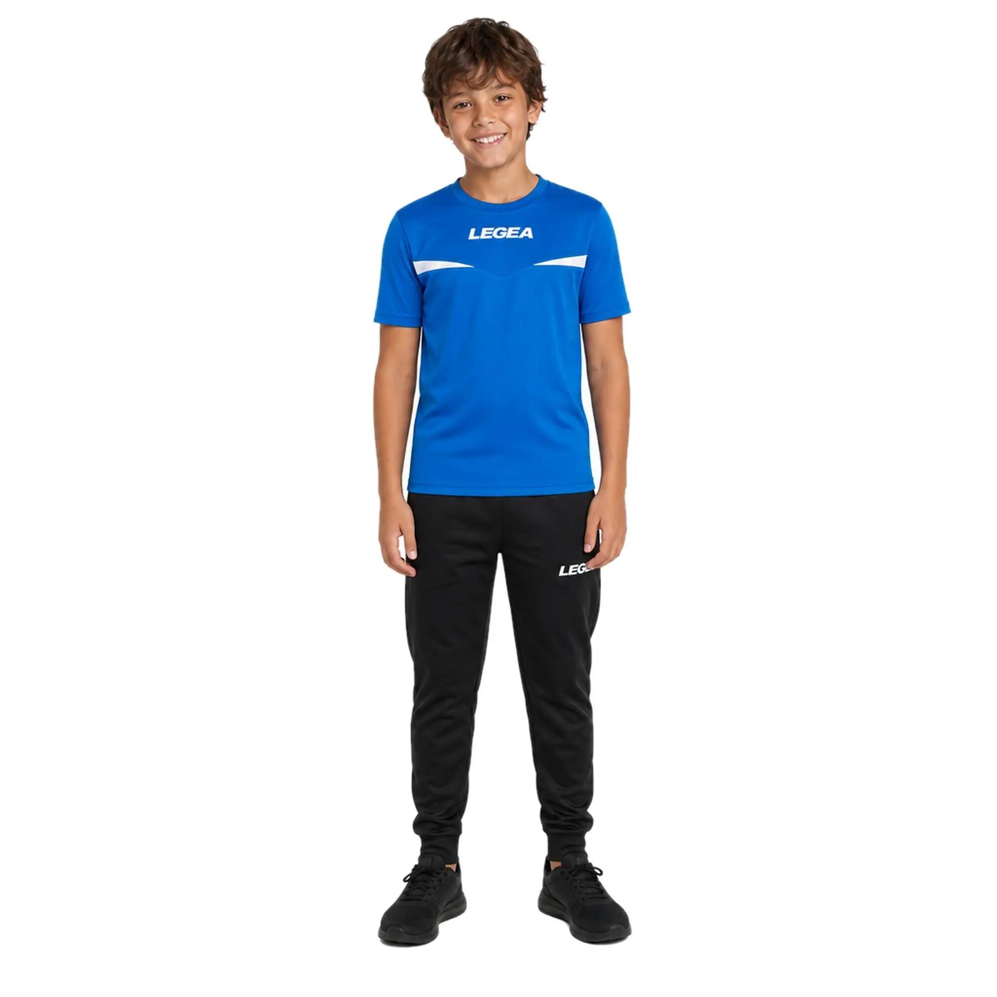 Ademende Pristina MC hardloopshirt blauw-wit Junior 4/10