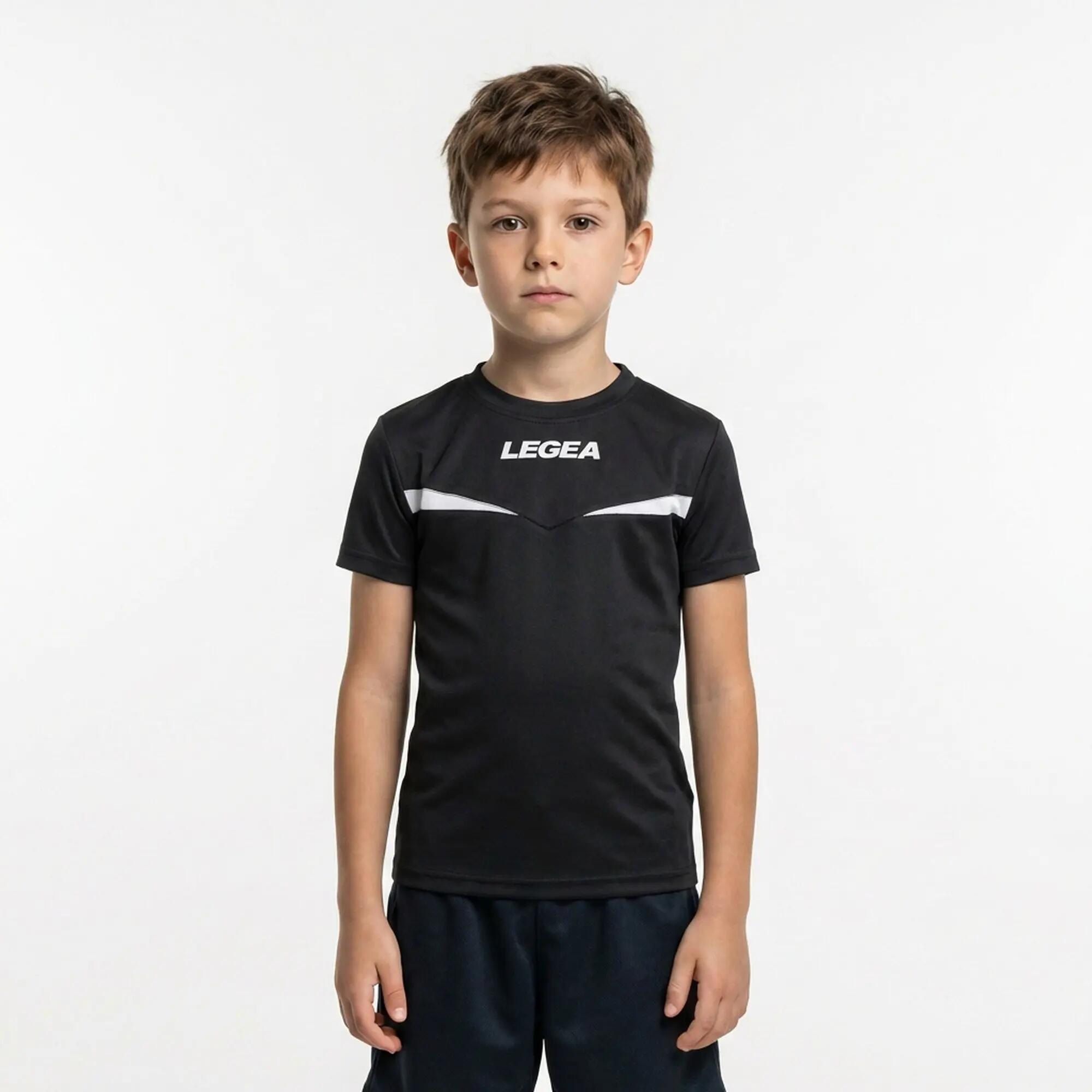 Camiseta de running Pristina MC transpirable negro-blanco Junior 3/9