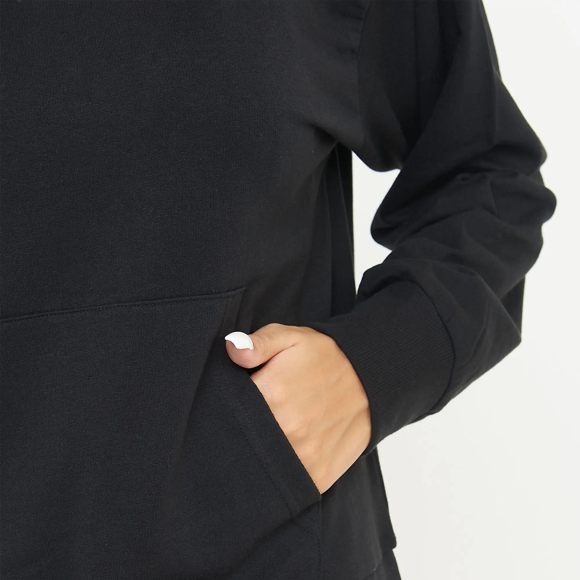 Unisex kapucnis pulóver F BOXY fekete 6/7