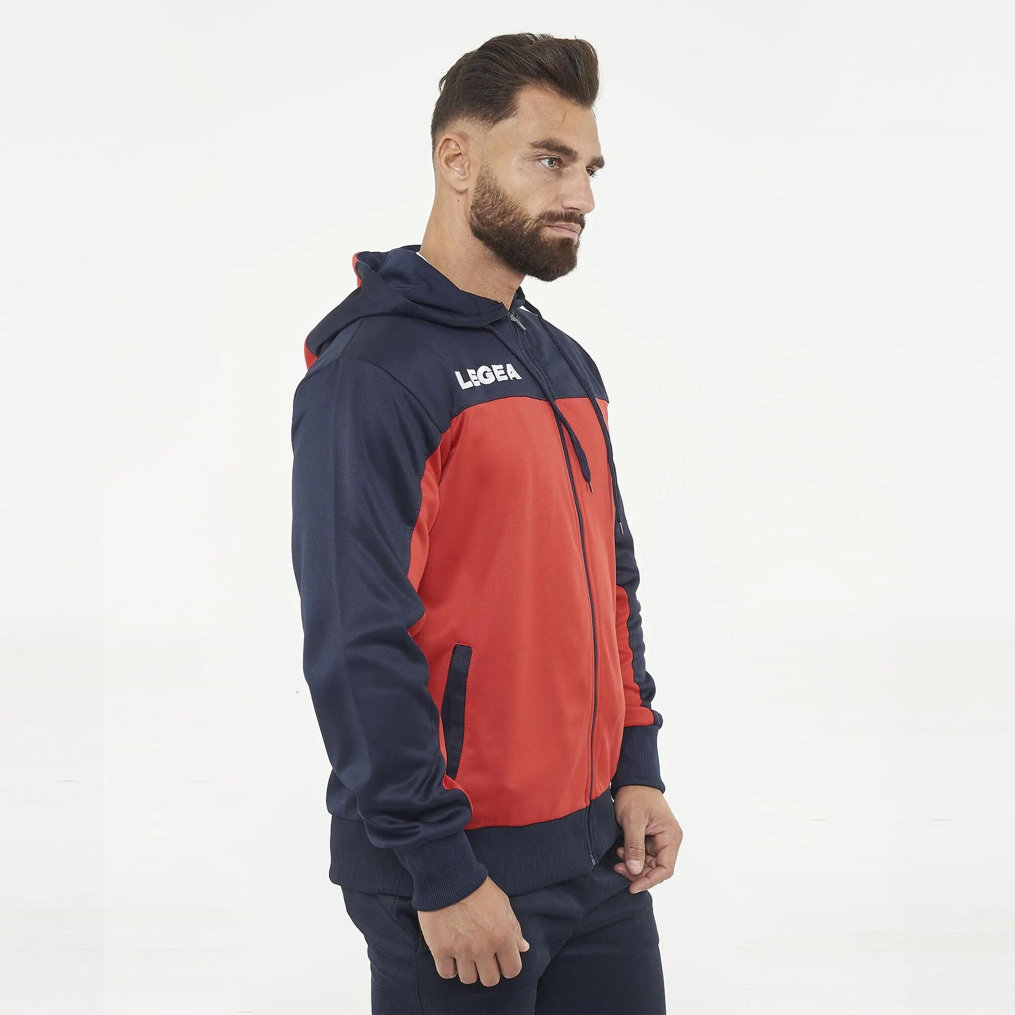 Men's Running Training Jacket Blue-Red 3/7
