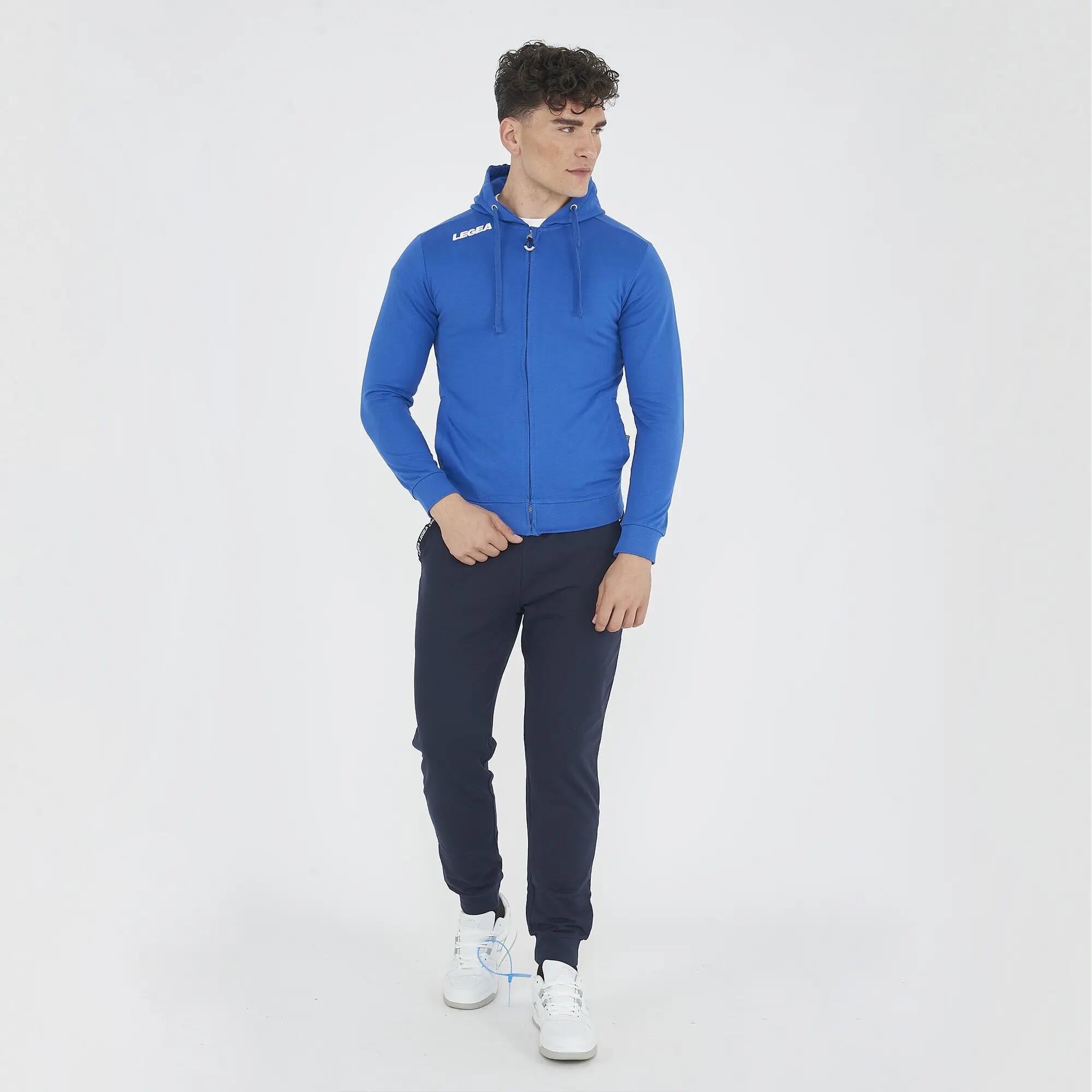 Femei Running Hanorac slim fit cu fermoar 1/2 albastru 3/8