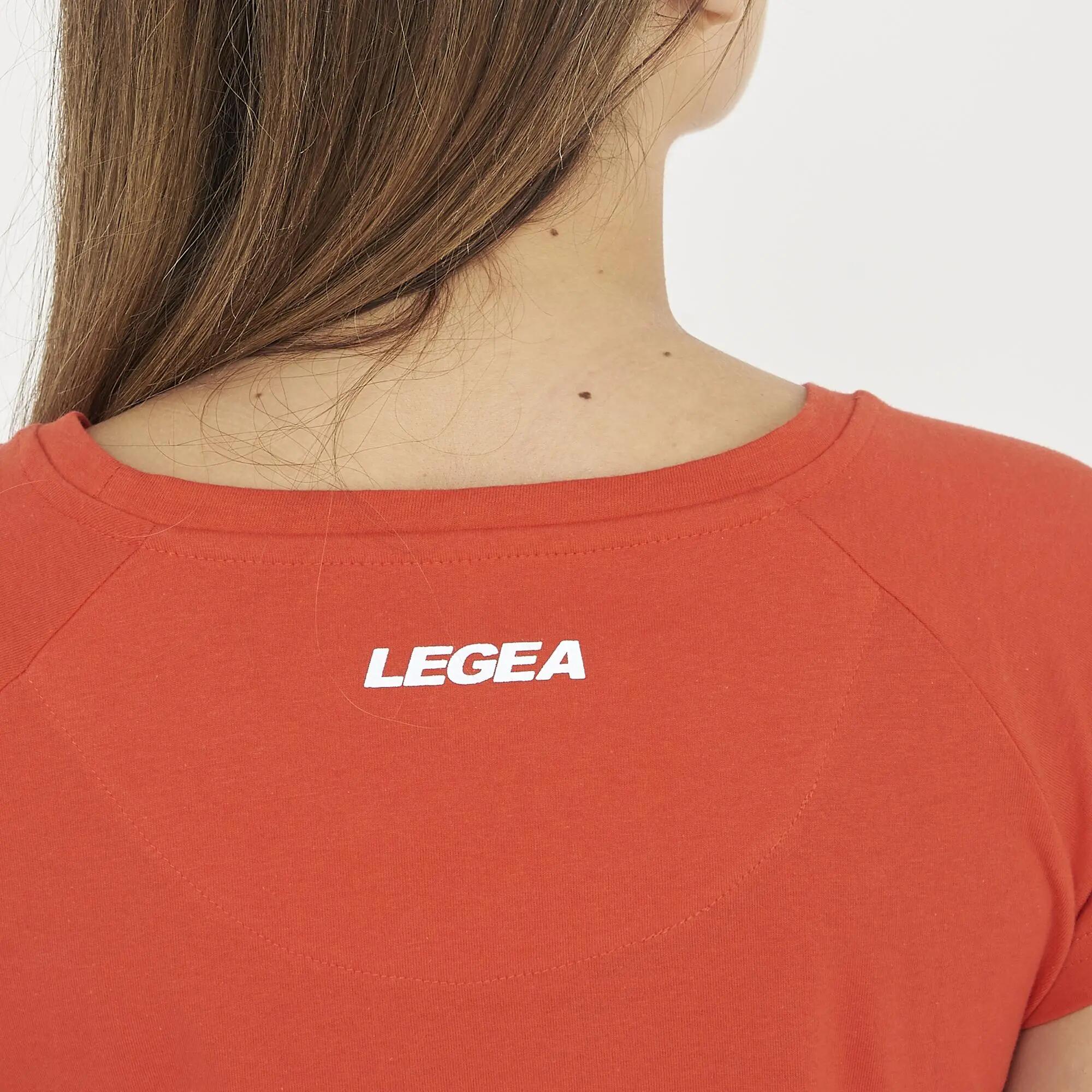Women's Gym Cotton T-Shirt CILLENE Coral 5/8