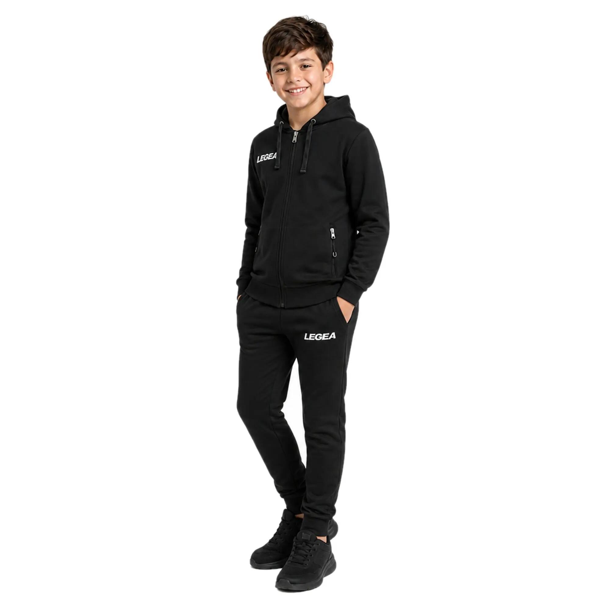 Bluza Junior Sarajevo Full Zip do biegania czarna 3/5