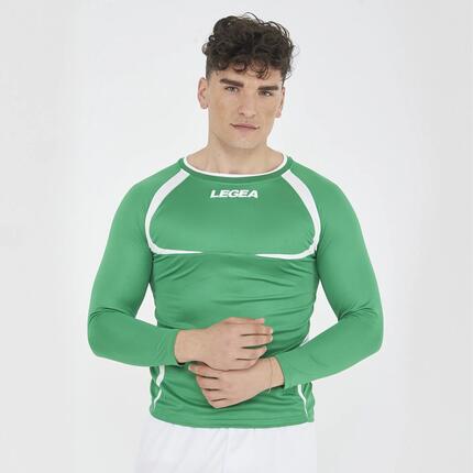 T-shirt de running Taipei ML respirante bleu-ciel-blanc