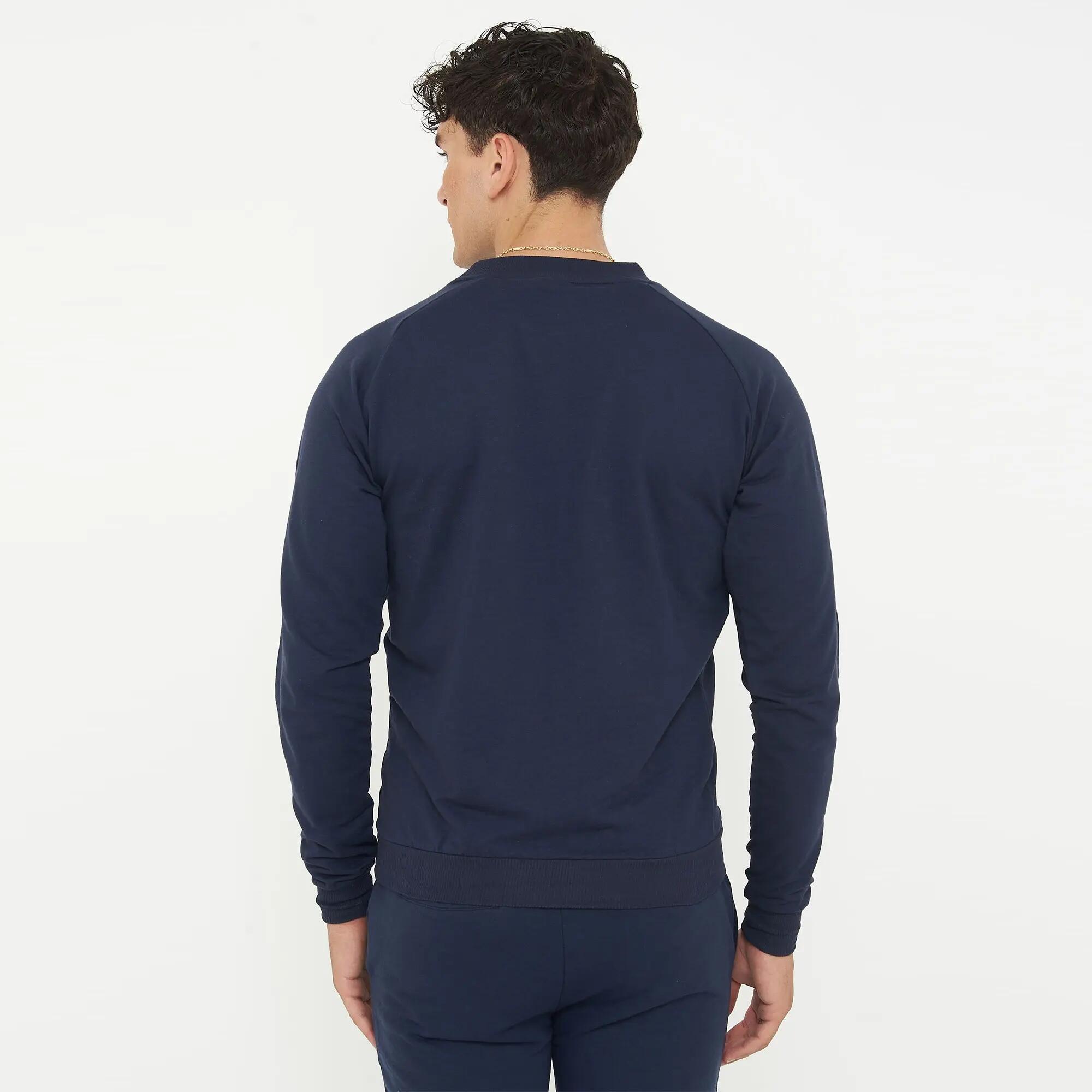 Felpa fitness cotone F GORN bleu navy 2/6