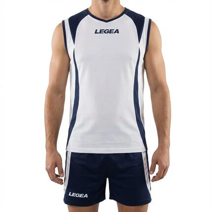 T-shirt et short de football jaune-bleu pour homme