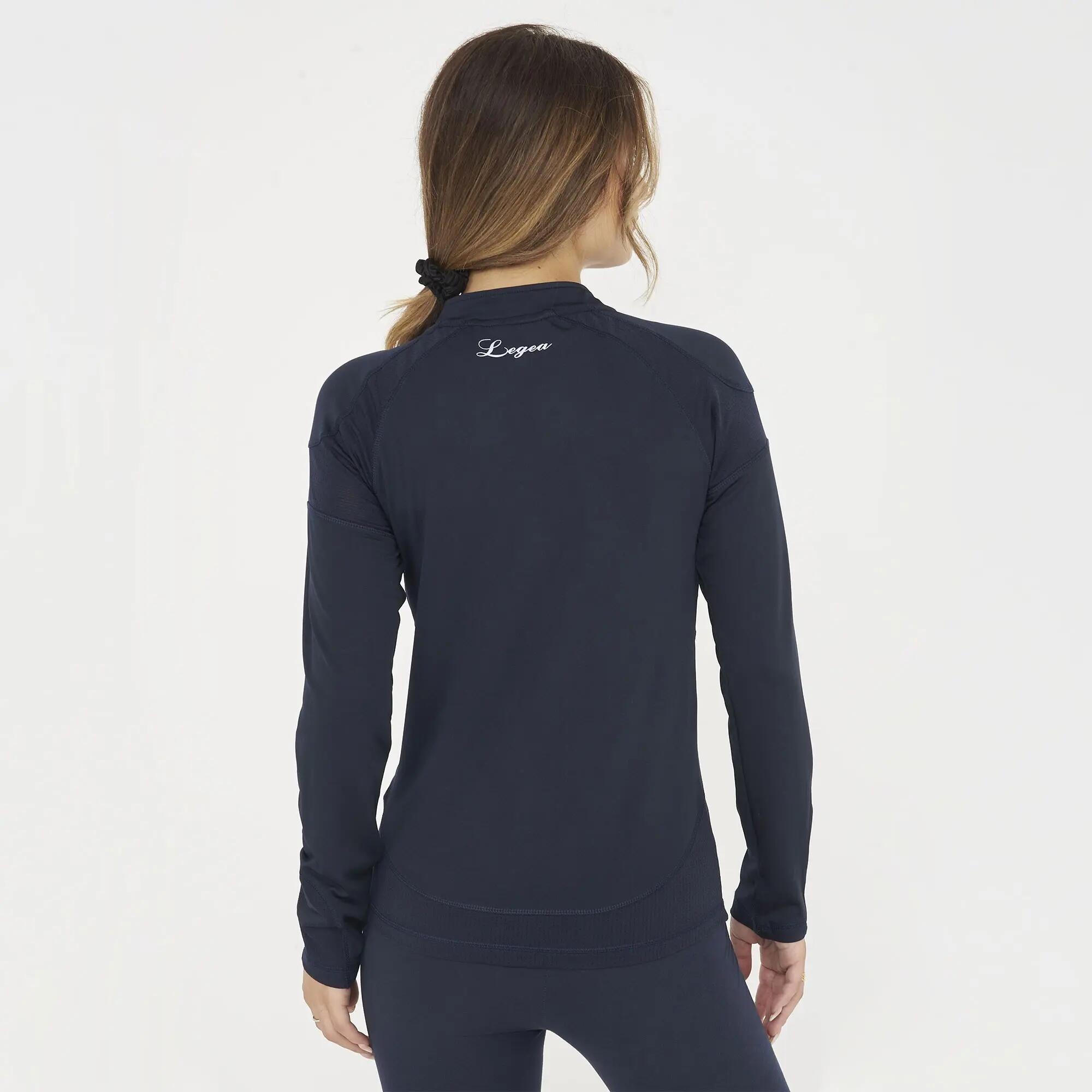 Jaqueta Esportiva Feminina Aleda Azul Com Zíper 2/7