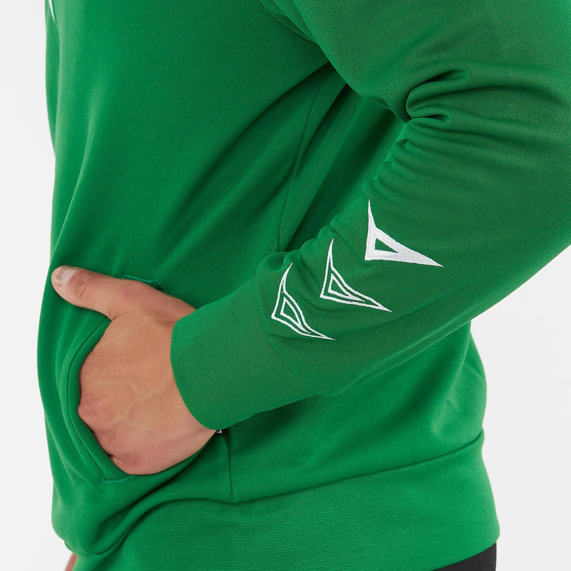 Men's Lightweight Trekking Jacket 100% Polyester Green-Black 6/8