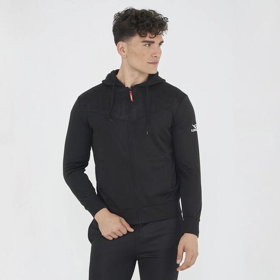 Damen Laufjacke Saburo Kapuze Schlüsselmerkmale Schwarz