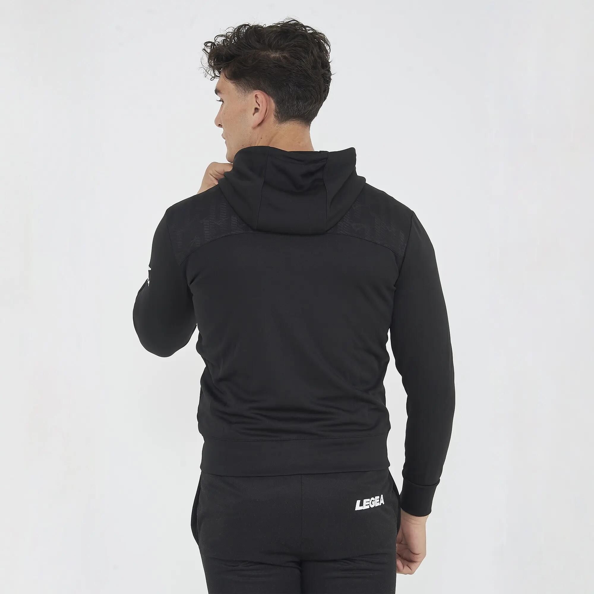 Damen Laufjacke Saburo Kapuze Schlüsselmerkmale Schwarz 2/8