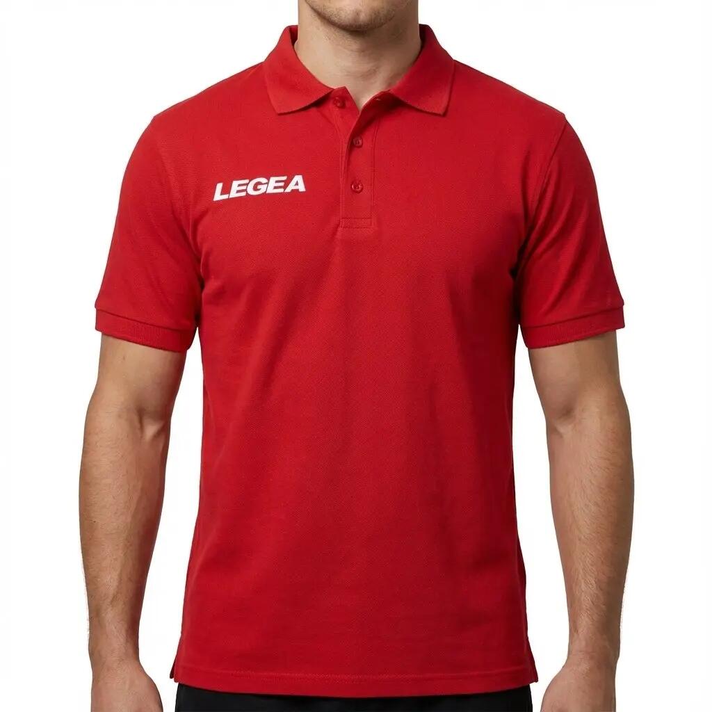 Homme Golf Polo 100% Coton Rouge 1/5