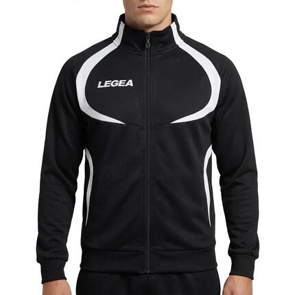 Damen Laufjacke Tokyo Atmungsaktives Polyester Schwarz-Weiß Junior
