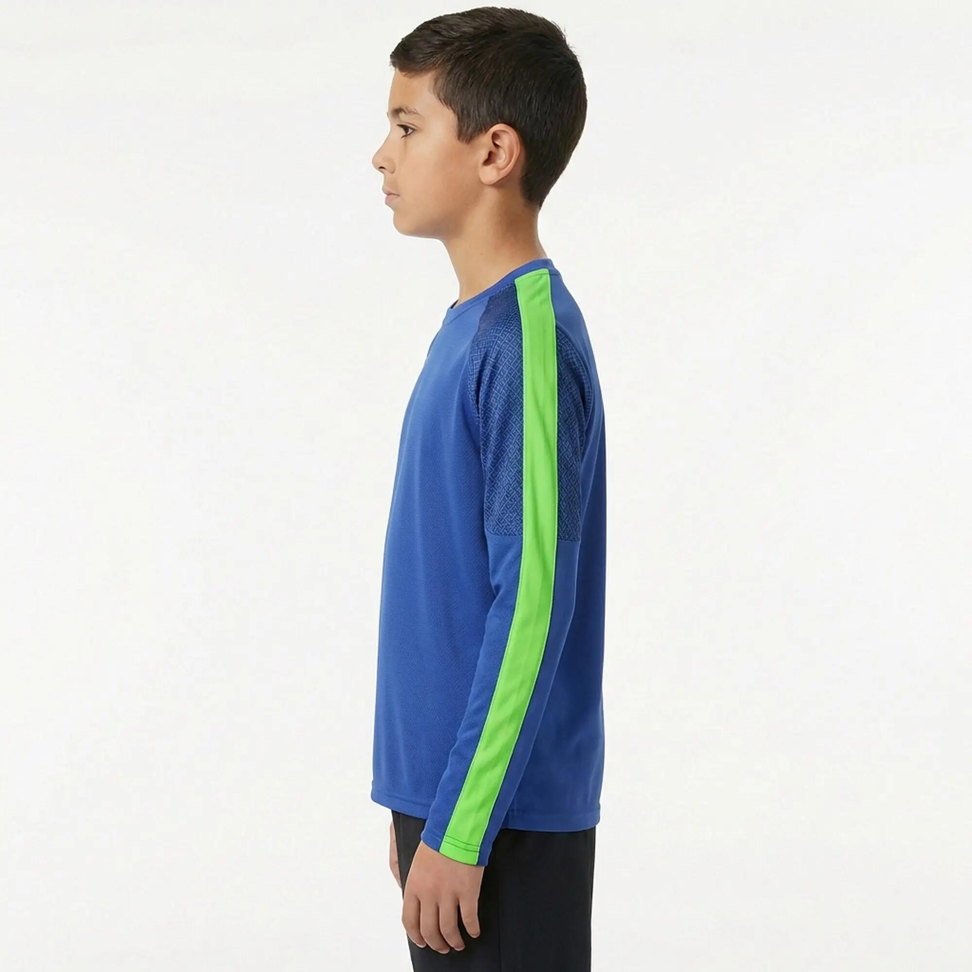 Lot de 10 maillots de football ATENE bleu ciel-vert fluo - taille 3XS (enfant) 3/6