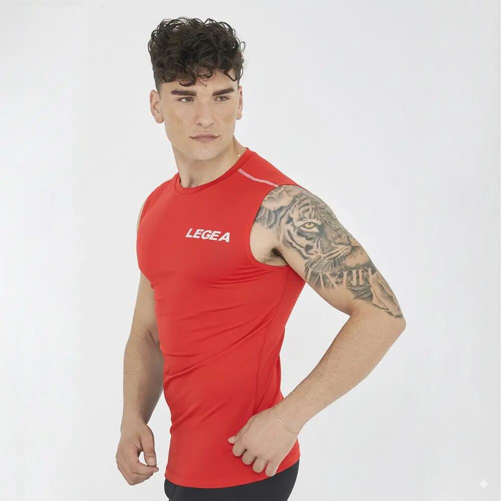 Men's Training Tank Top Body Fitted Sleeveless Technical Fabric 3/5
