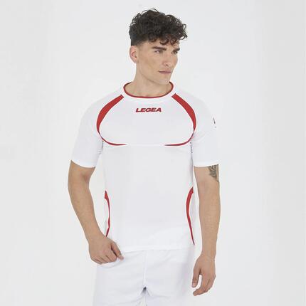T-shirt de running homme à manches courtes respirant noir-blanc Junior