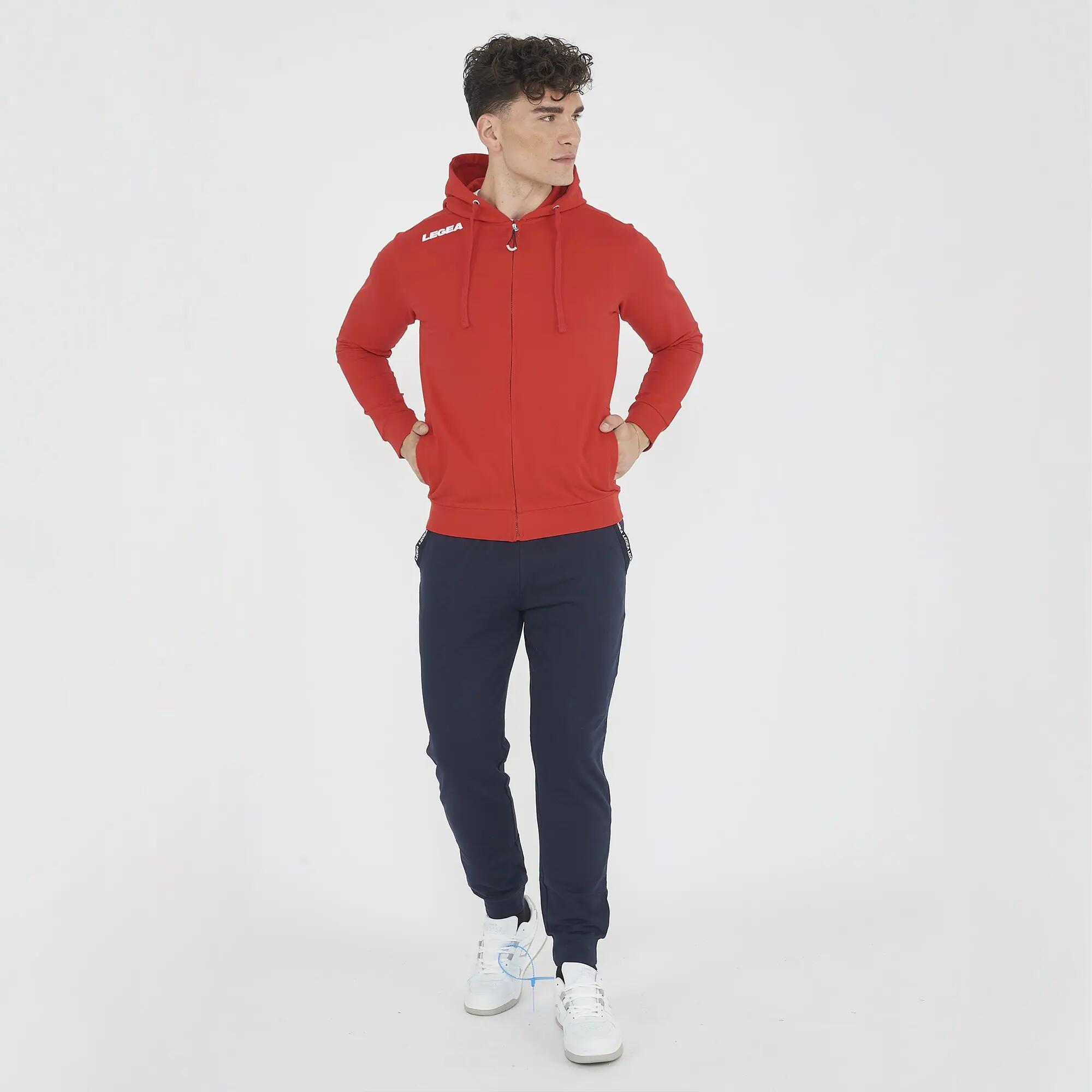 Women's Training Half-Zip Sweatshirt Slim Fit Red 3/8