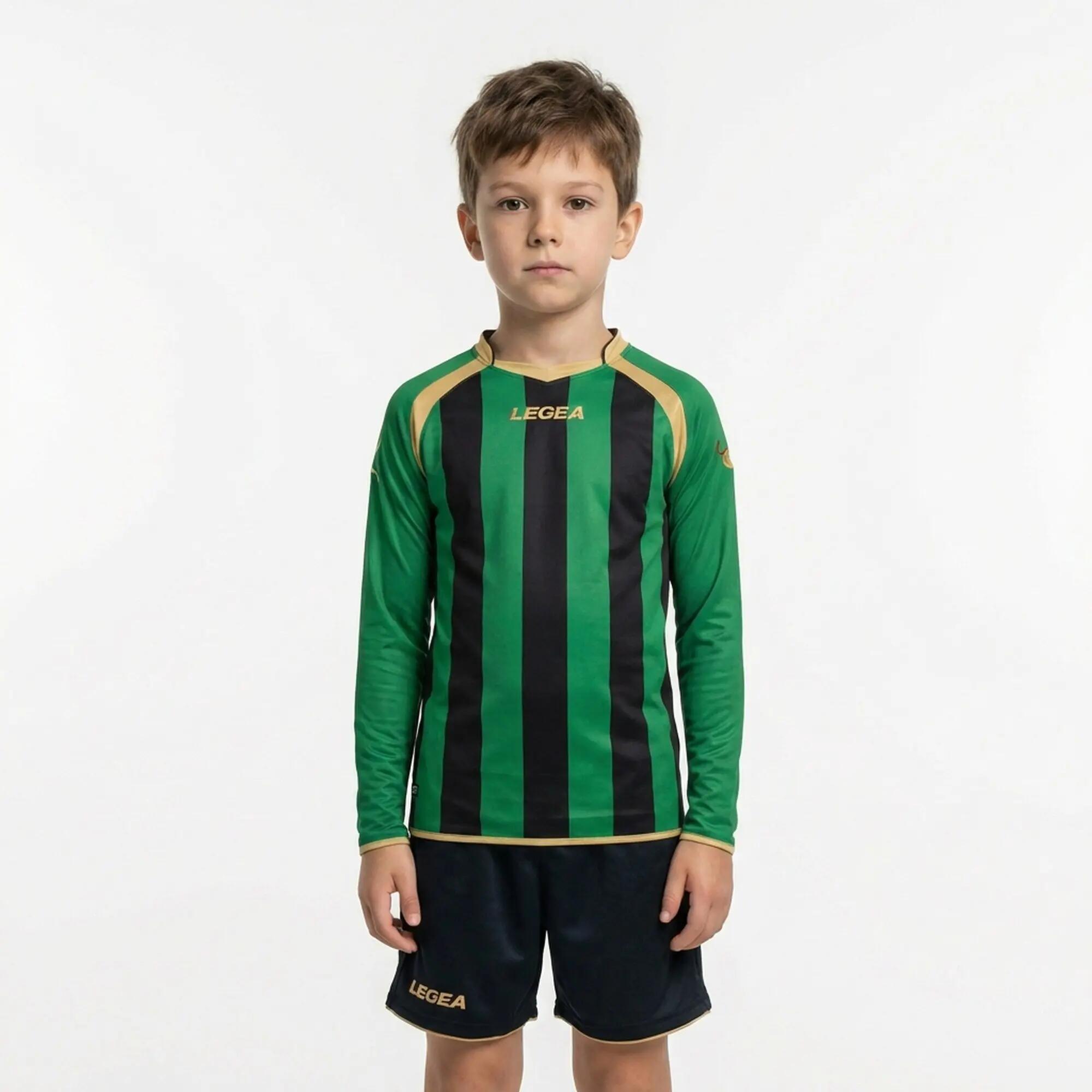 Men's Running Training Jacket KIT RIAD ML Green-Black Junior 2/3
