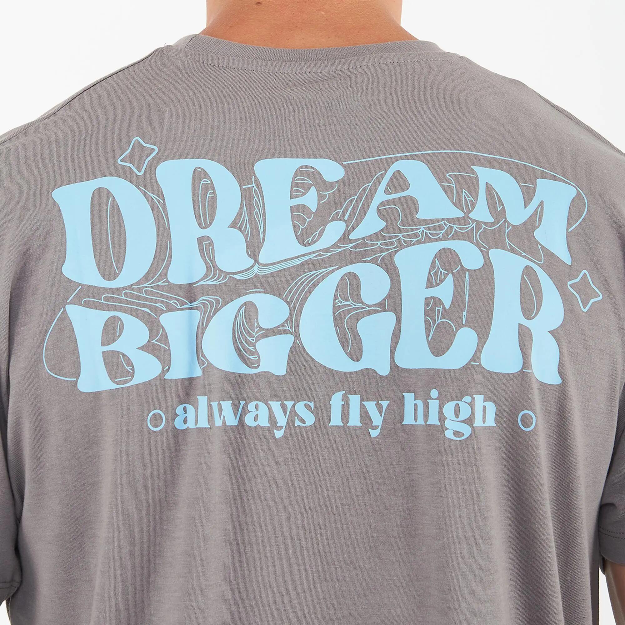 Camiseta De Algodão Bigger Cinza 5/6