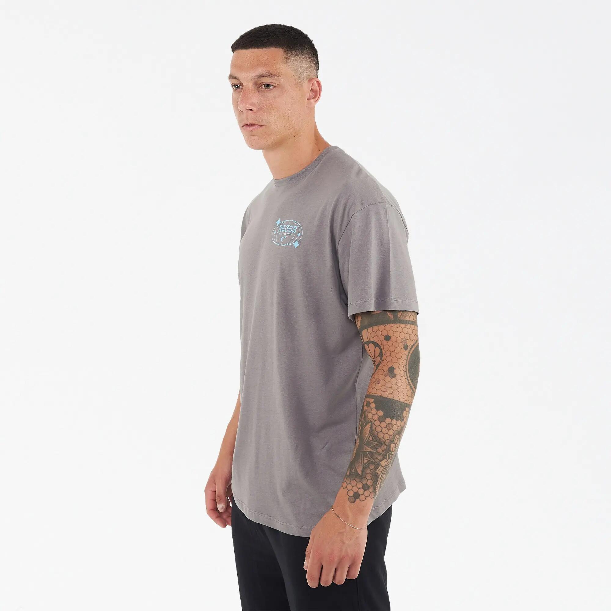 Camiseta De Algodão Bigger Cinza 2/6