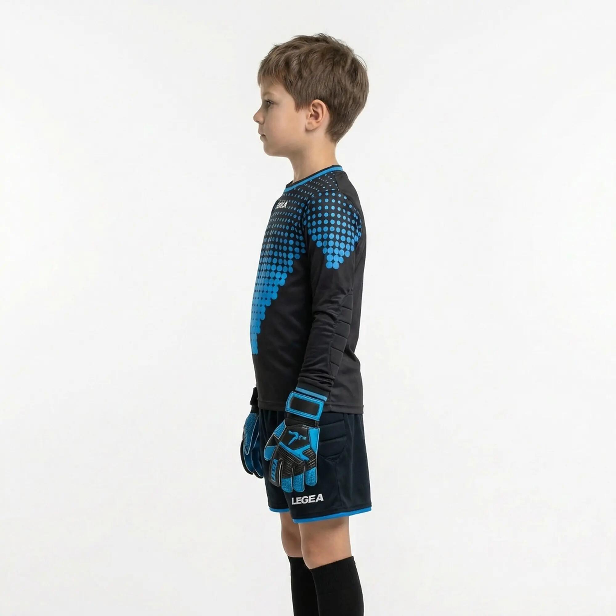 Kit portiere fotbal 100% poliester negru-albastru deschis Allianz