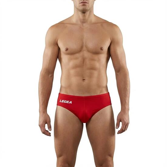 Cuissard de running compressif rouge