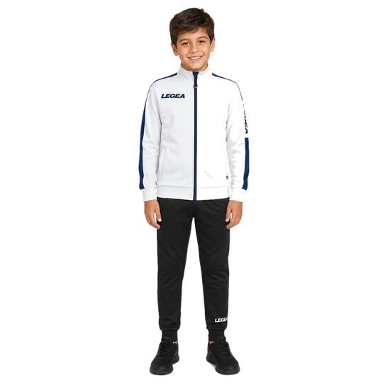 Jungen Laufjacke California Rot-Weiß