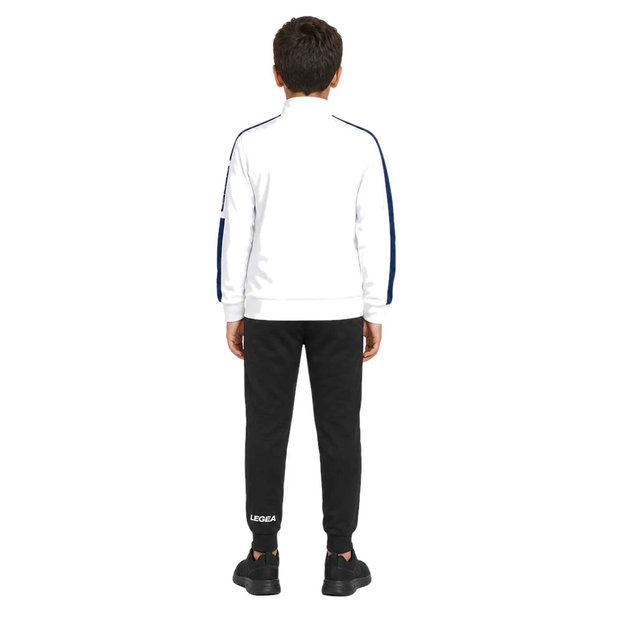 Jongens Hardloopjack California Wit-Blauw 2/3