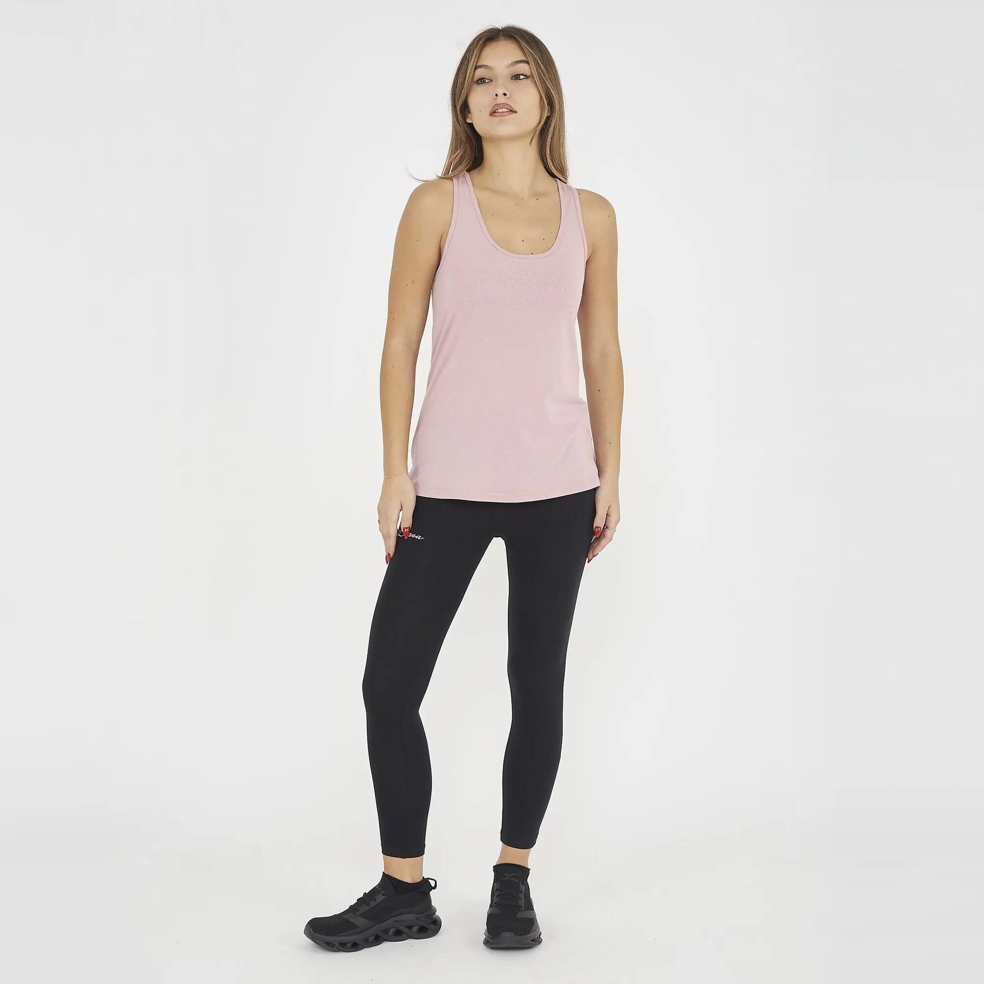 Tanktop aus Baumwolle zum Training TITANO rosa 2/6