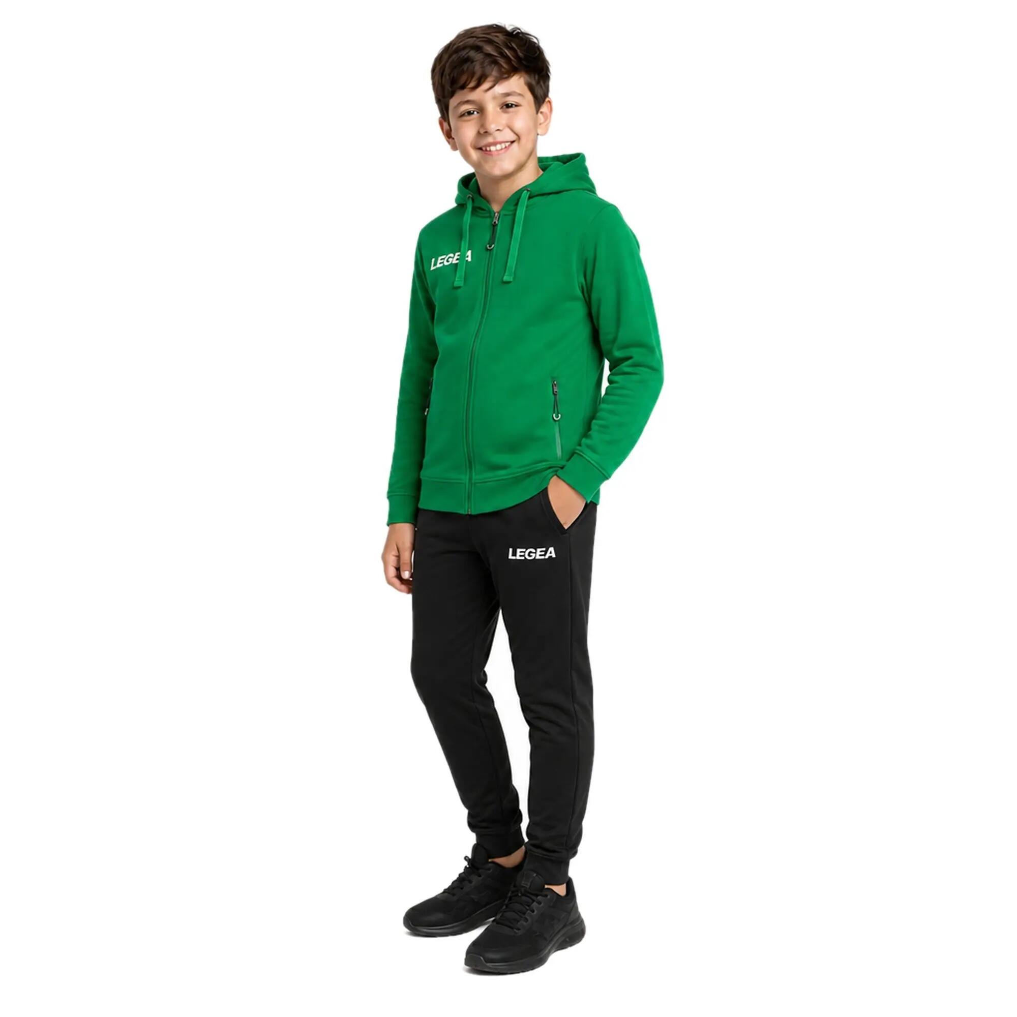 Jungen Lauf Sweatjacke Sarajevo Full Zip Grün 3/5