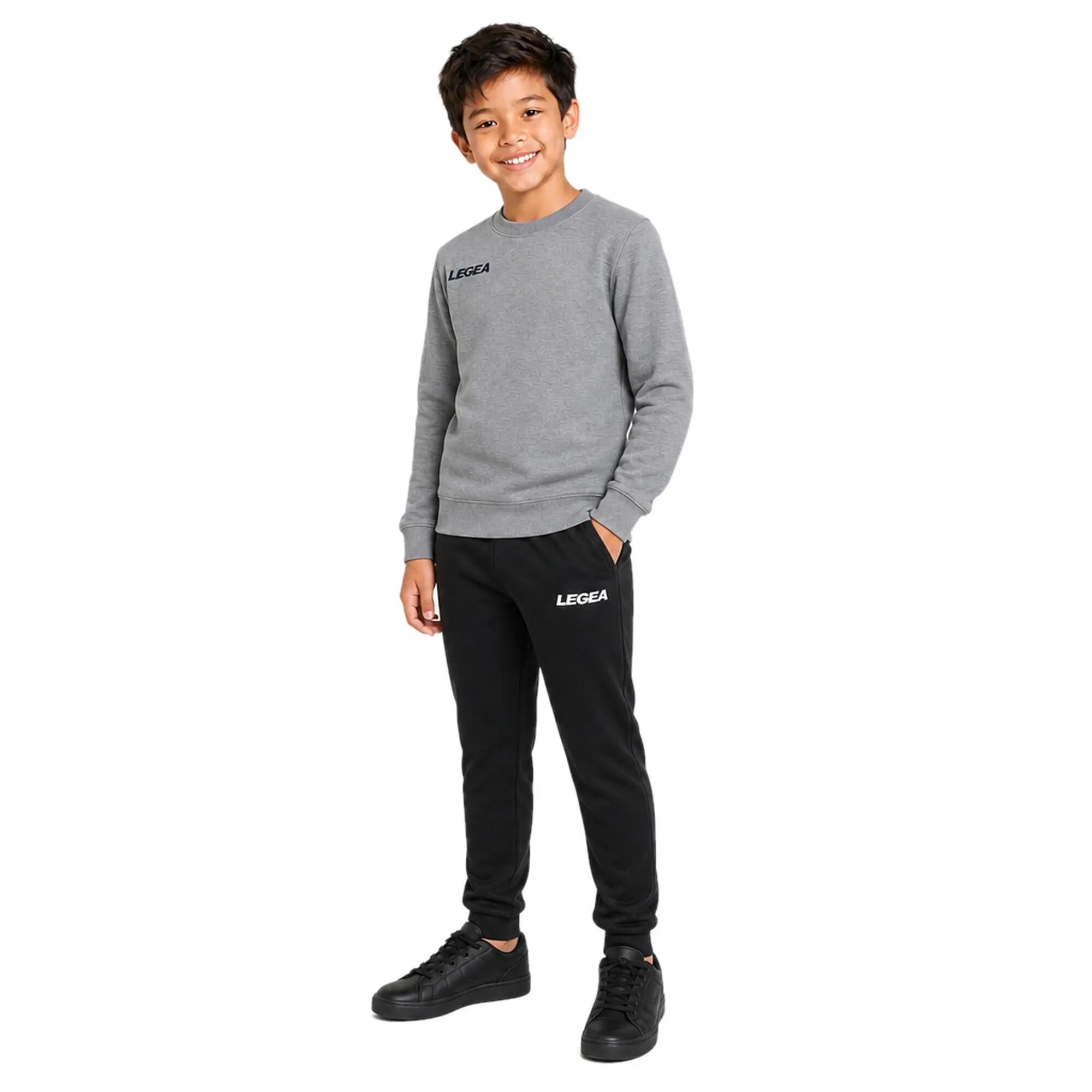 Junior Kapuzenpullover Grau Melange 3/3