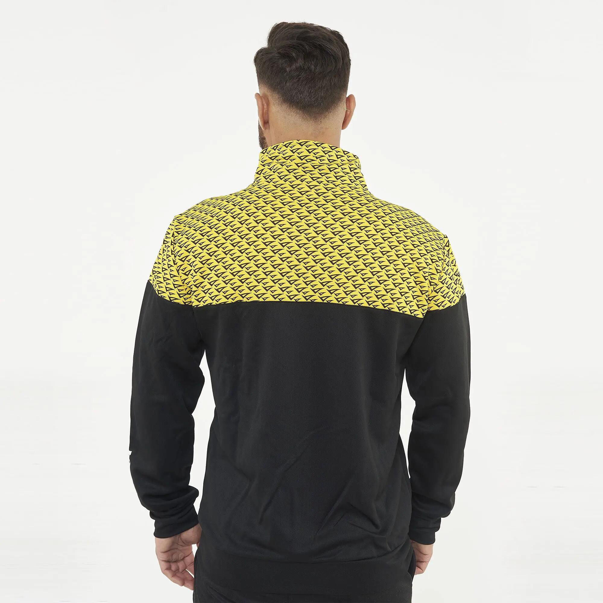 Casaco de corrida com capuz Arkansas preto-amarelo 2/7