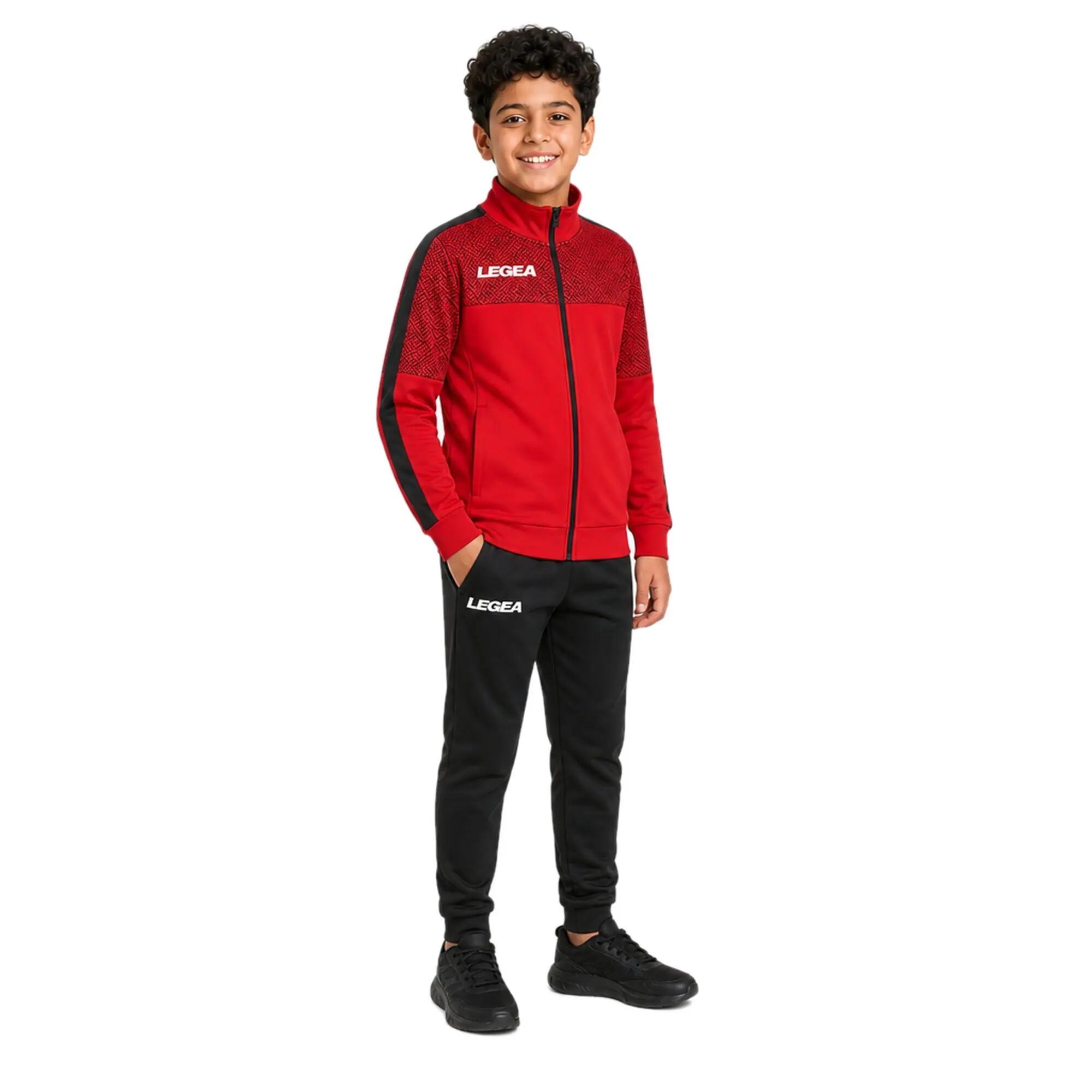 Junior Outdoor Jacket Red-Dark Grey 3/3
