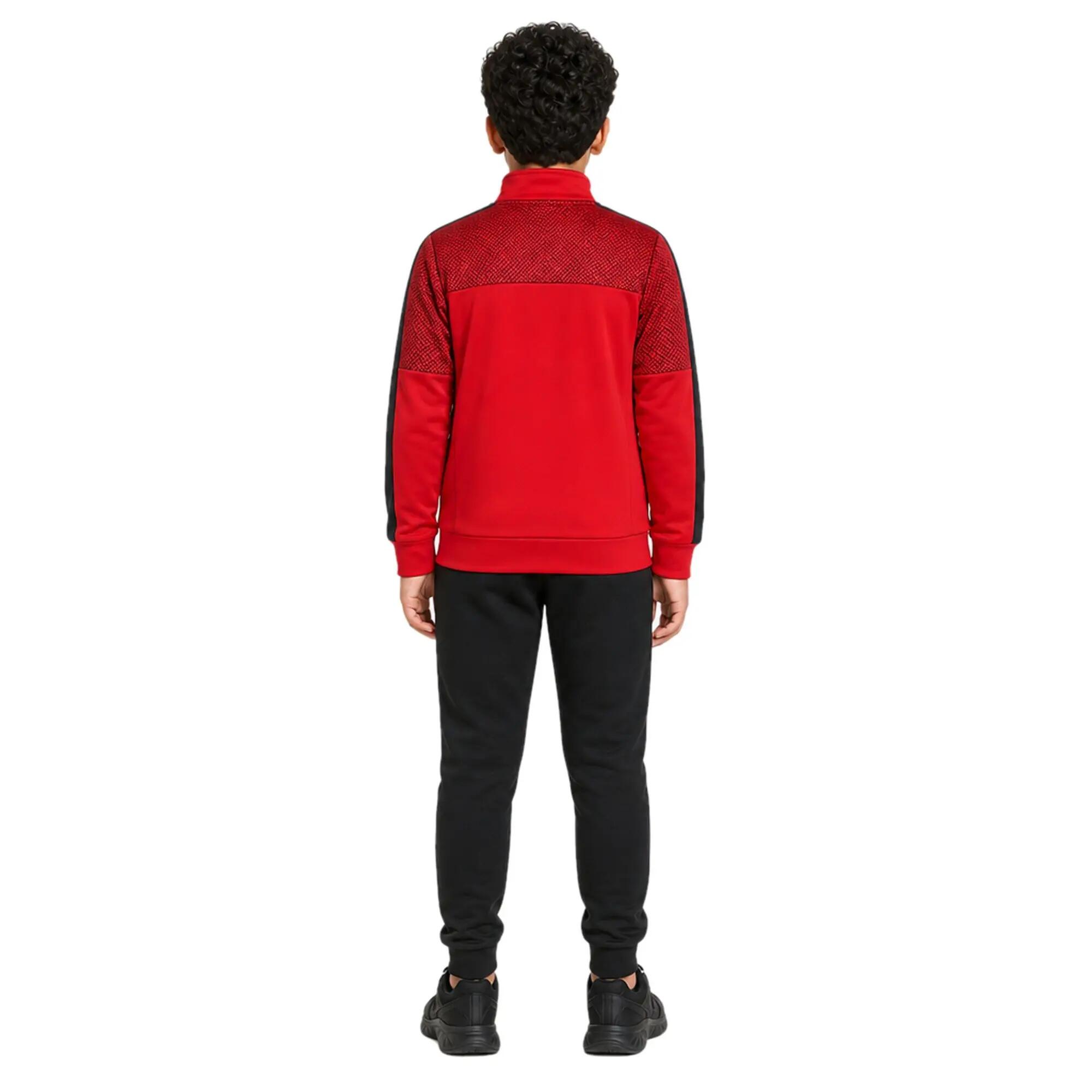 Junior Outdoor Jacket Red-Dark Grey 2/3