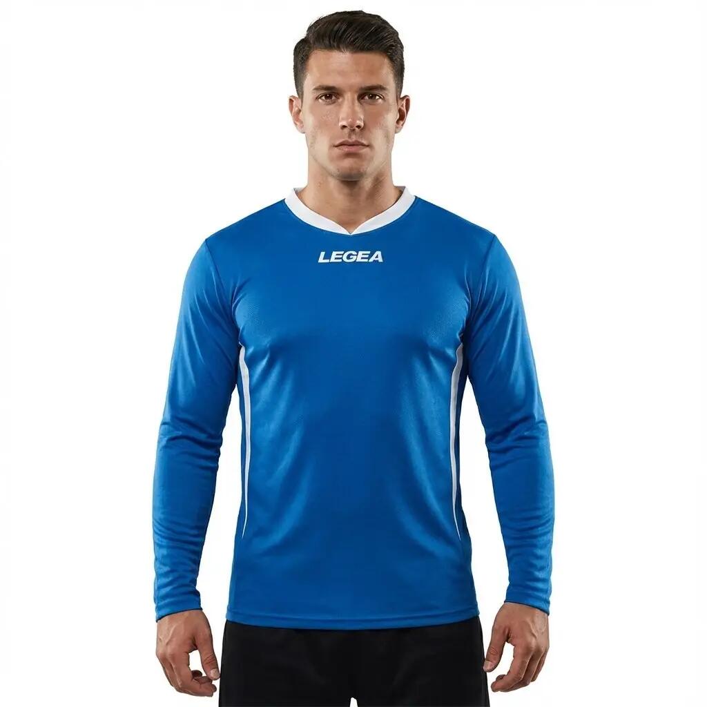 Men's Running Long Sleeve Top Dusseldorf ML Sky Blue-White 3/6