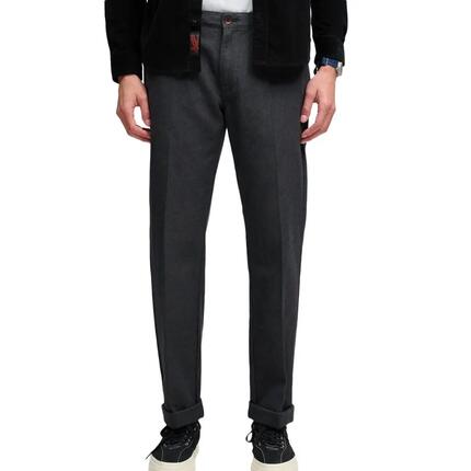 Pantalon fluide Regular Gris Homme Superdry Premium Textured